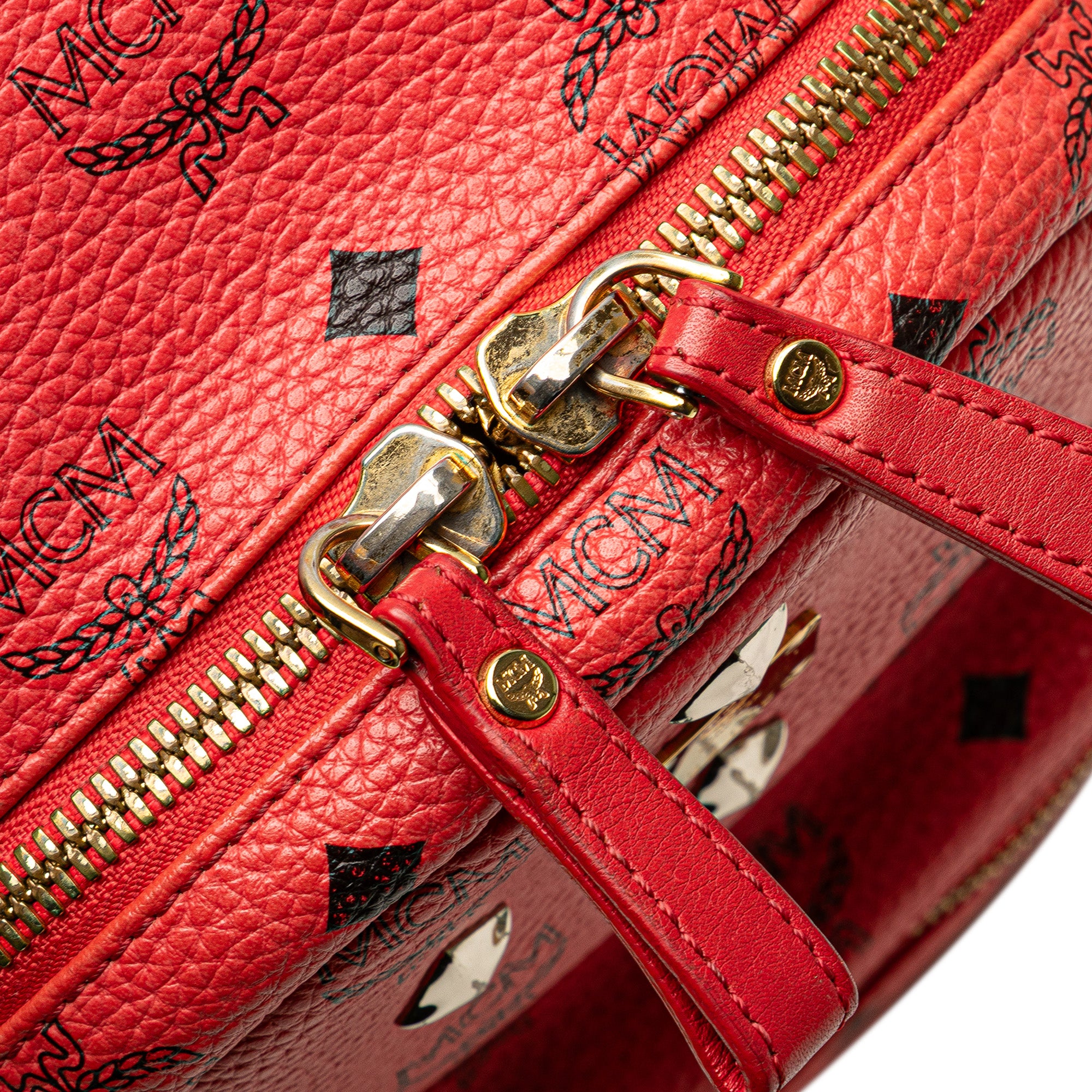 MCM Mini Visetos Coated Canvas Stark Backpack