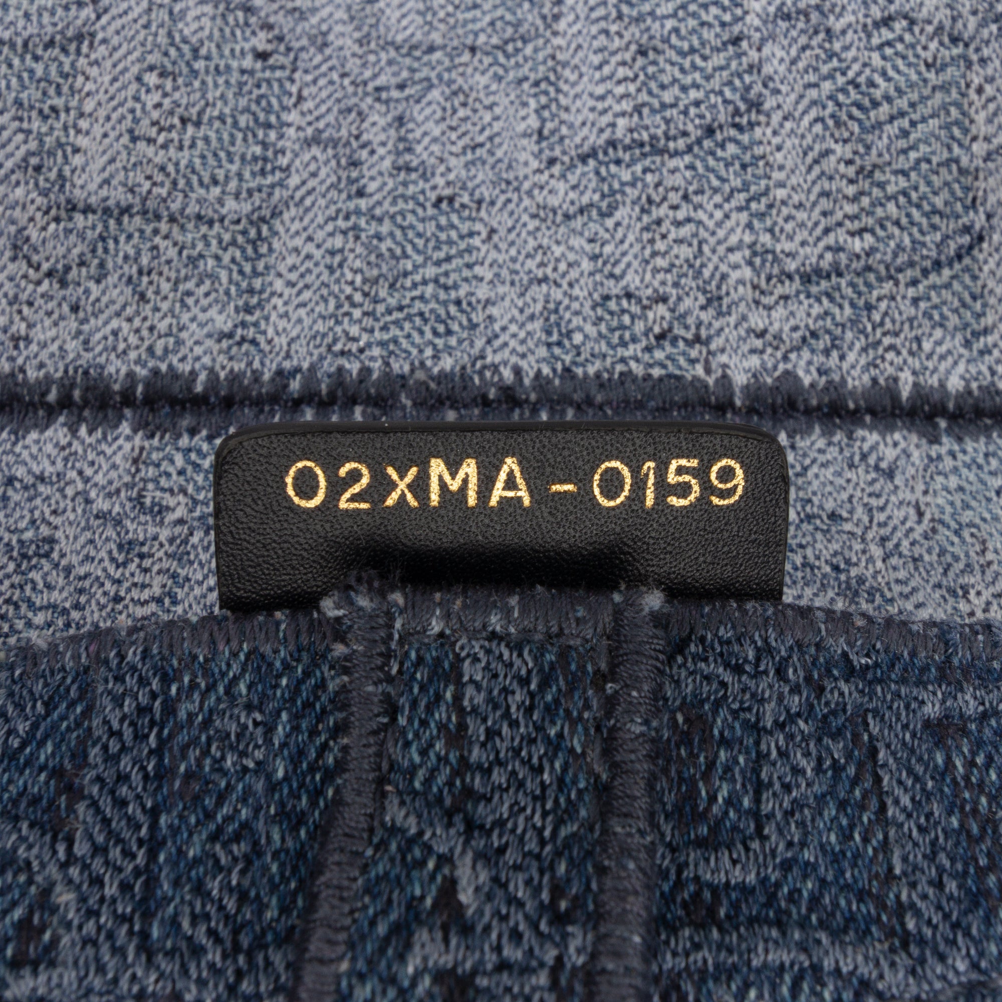 Dior Oblique Embroidered Denim Saddle Bag
