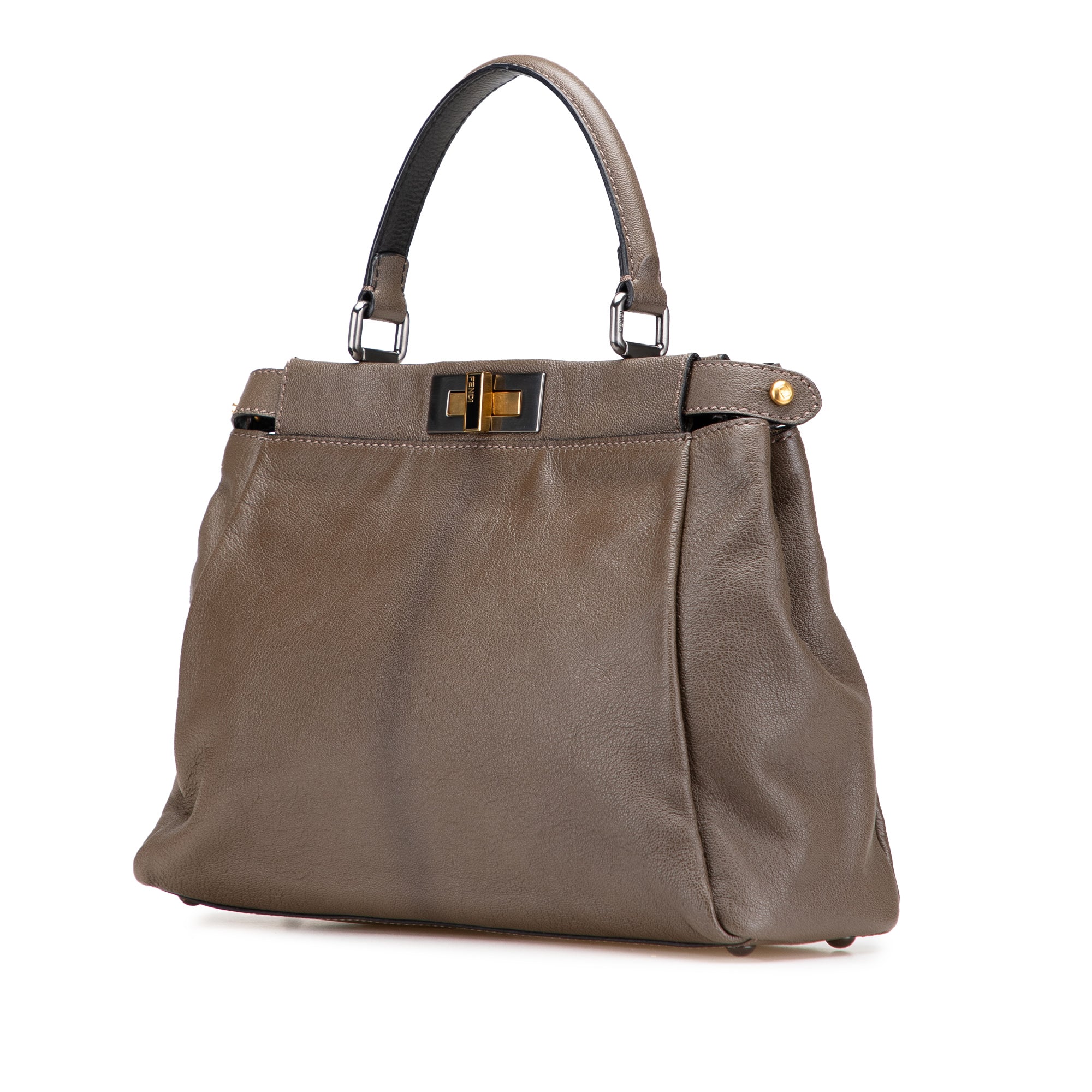 Fendi Medium Calfskin Peekaboo Iconic Satchel
