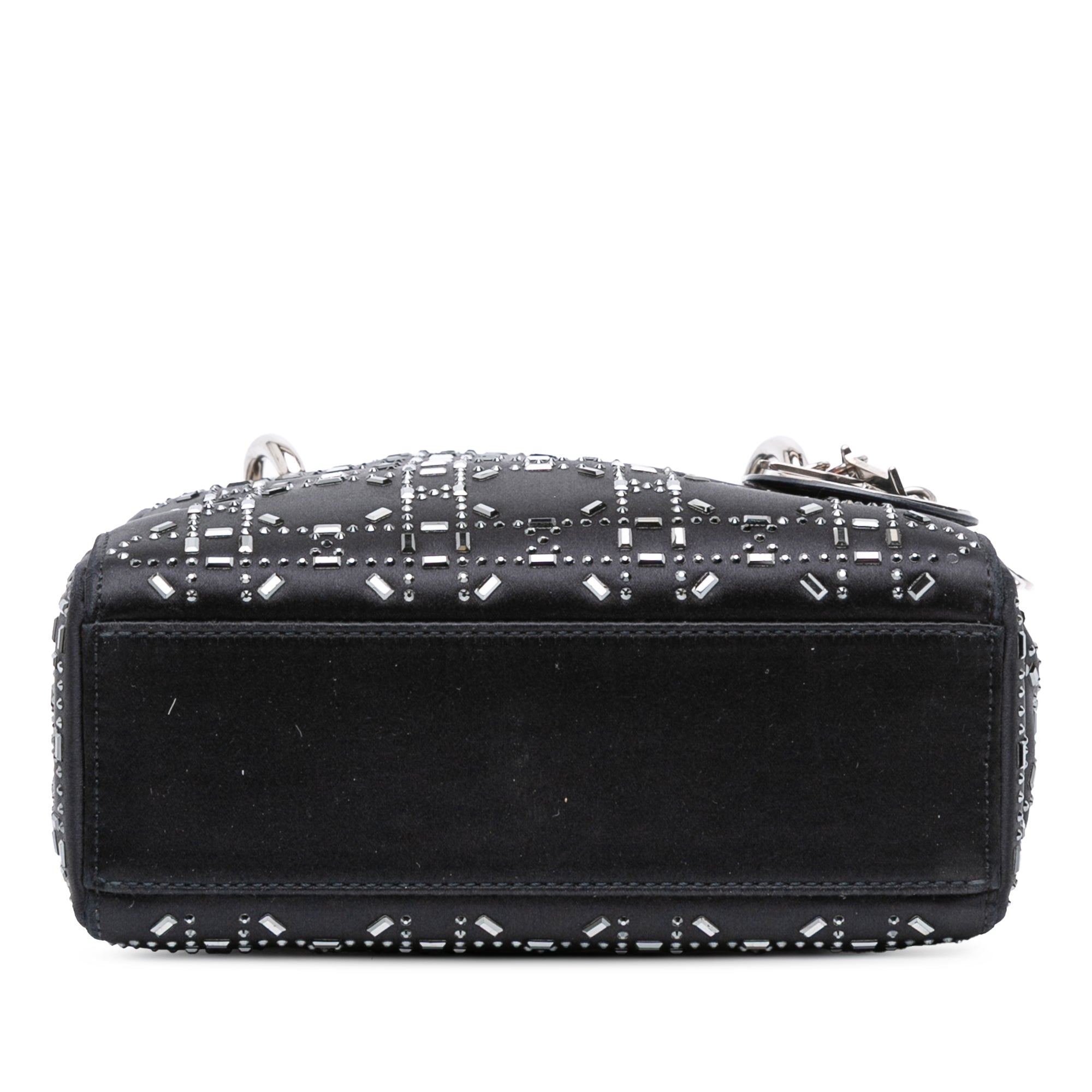 Dior Mini Velvet Cannage Strass Embellished Lady Dior