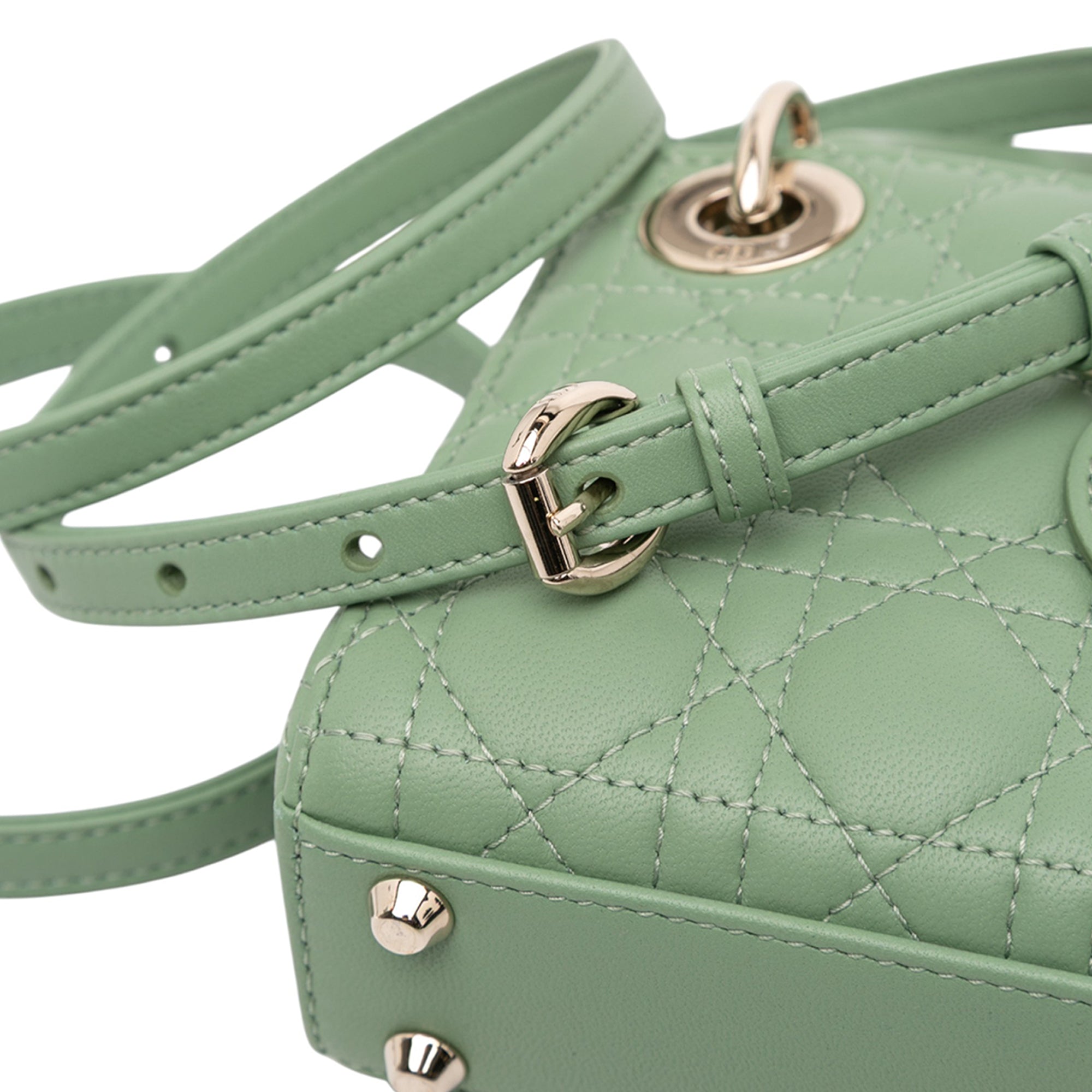 Dior Micro Lambskin Cannage Lady Dior