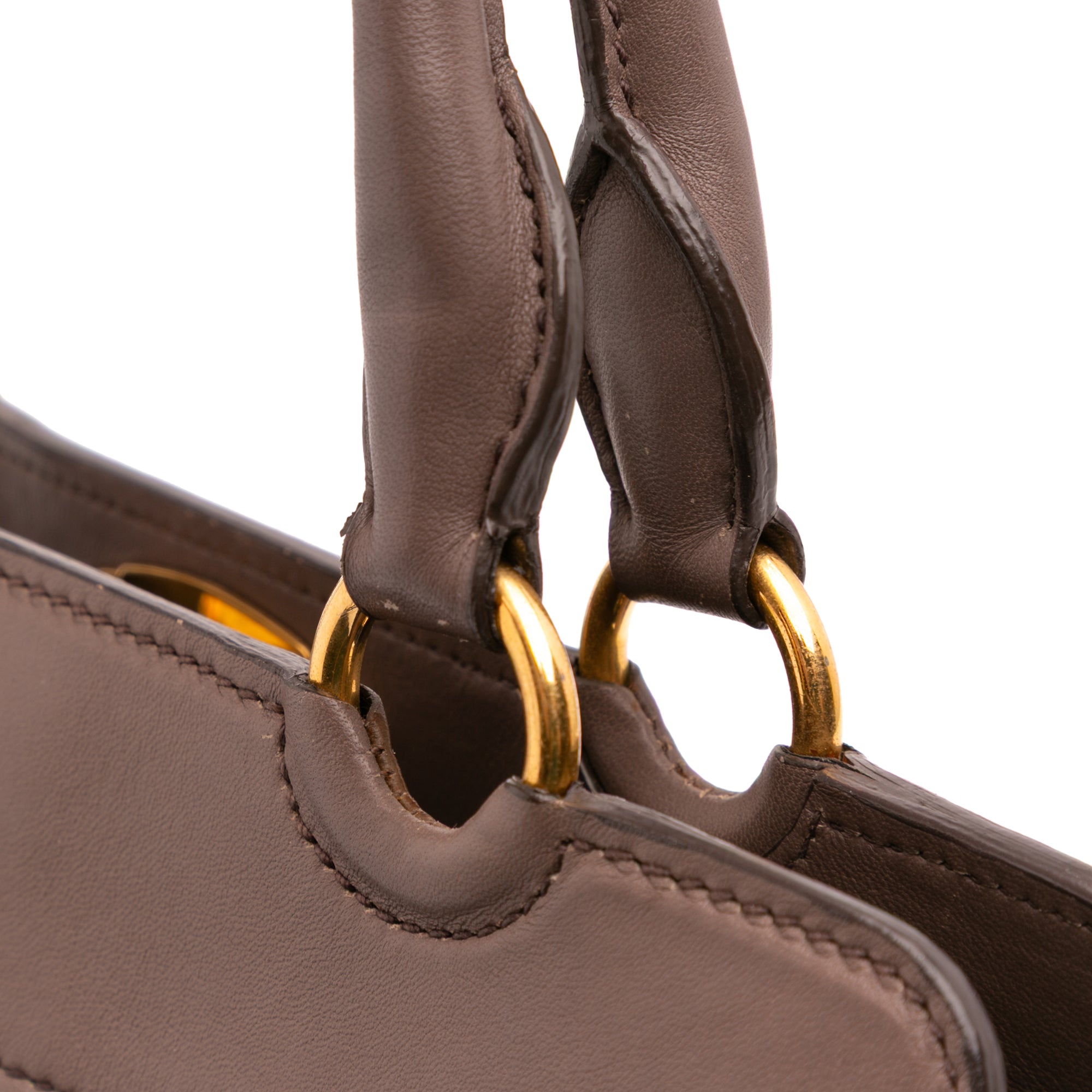 Miu Miu Matelasse Leather Turnlock Tote