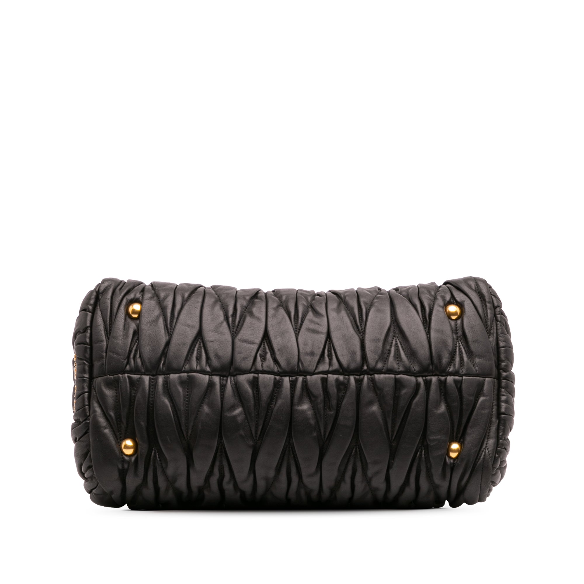 Miu Miu Matelasse Leather Turnlock Tote