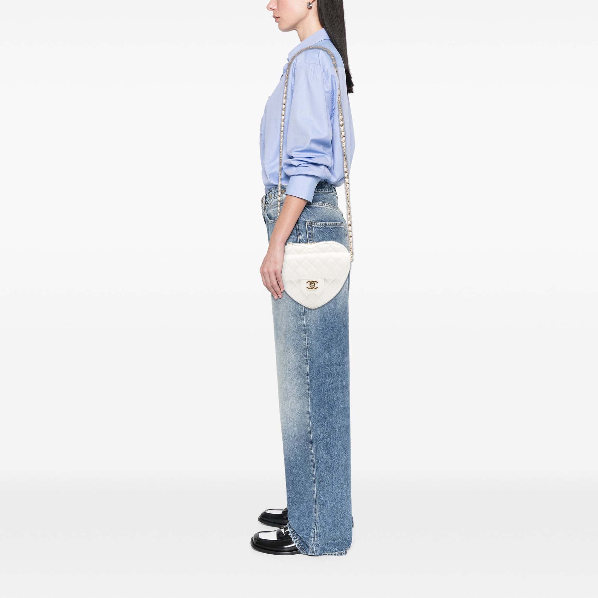 Chanel Lambskin CC in Love Heart Crossbody