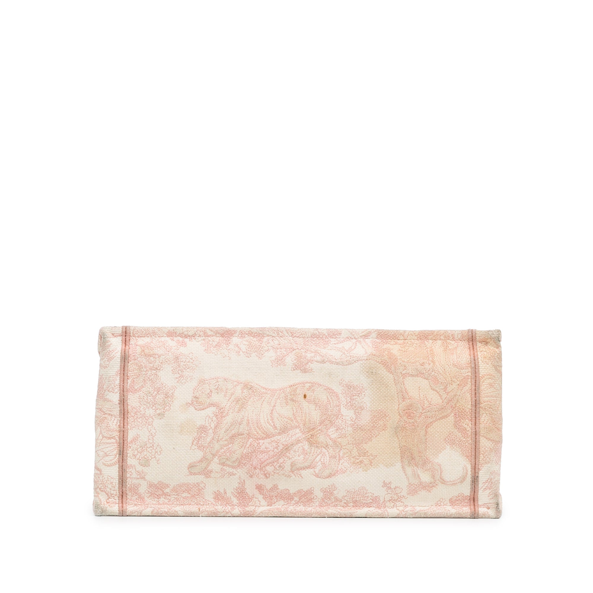 Dior Medium Canvas Embroidered Dioriviera Toile De Jouy Book Tote