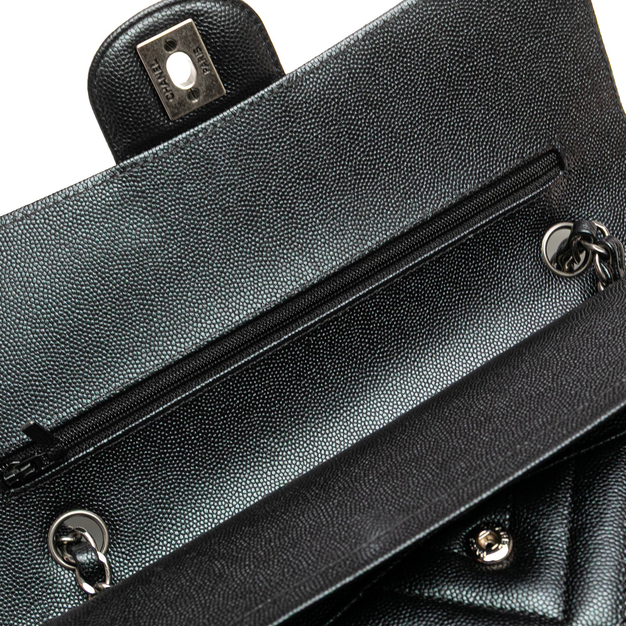 Chanel Medium Classic Chevron Caviar Double Flap