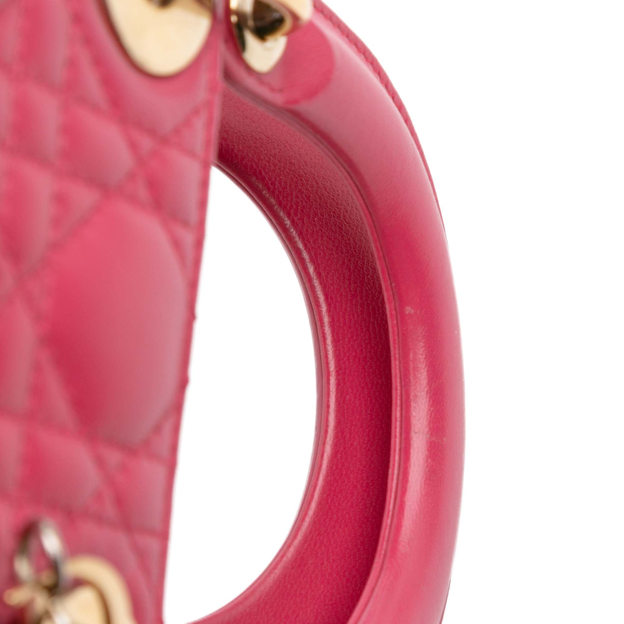 Dior Mini Lambskin Cannage Lady Dior