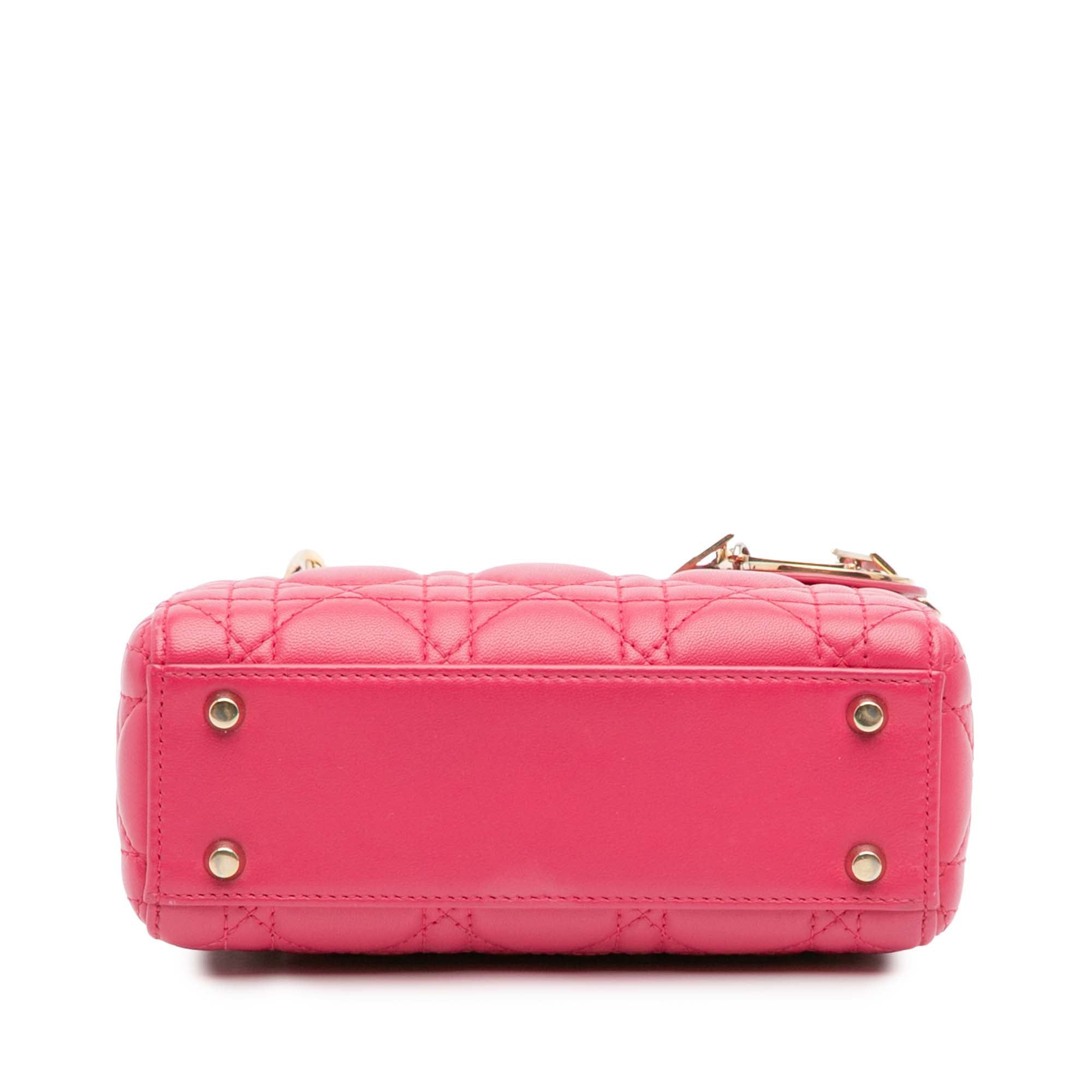 Dior Mini Lambskin Cannage Lady Dior