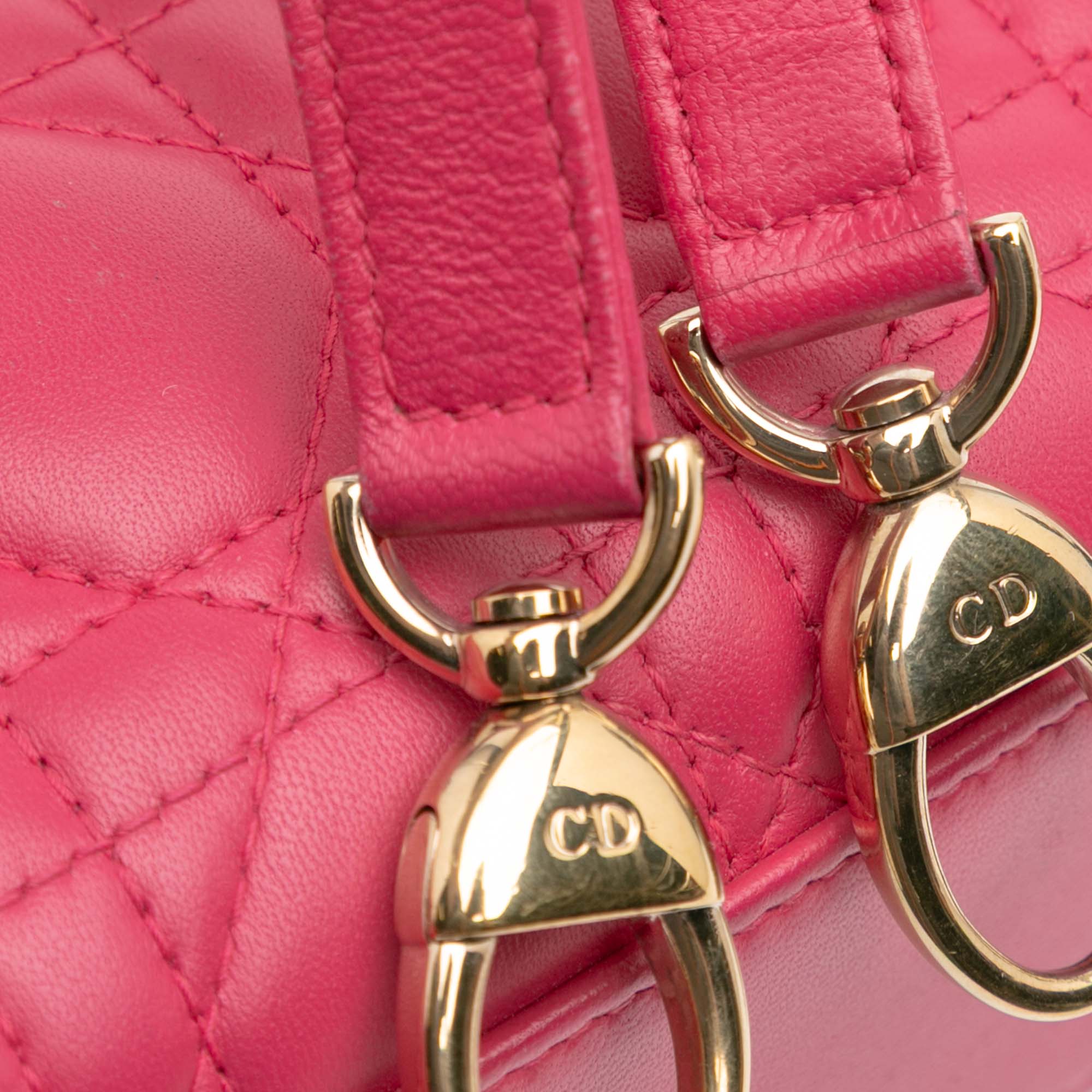 Dior Mini Lambskin Cannage Lady Dior