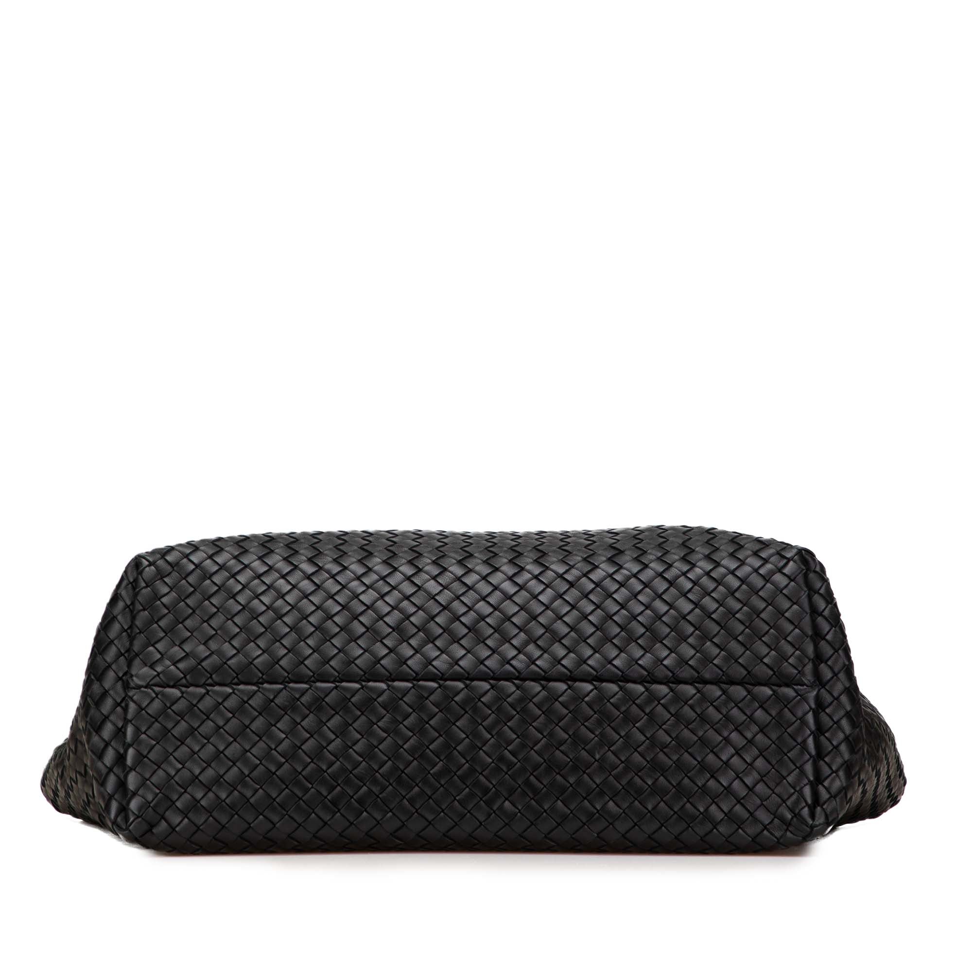 Bottega Veneta Medium Lambskin Intreccio Cabat Tote