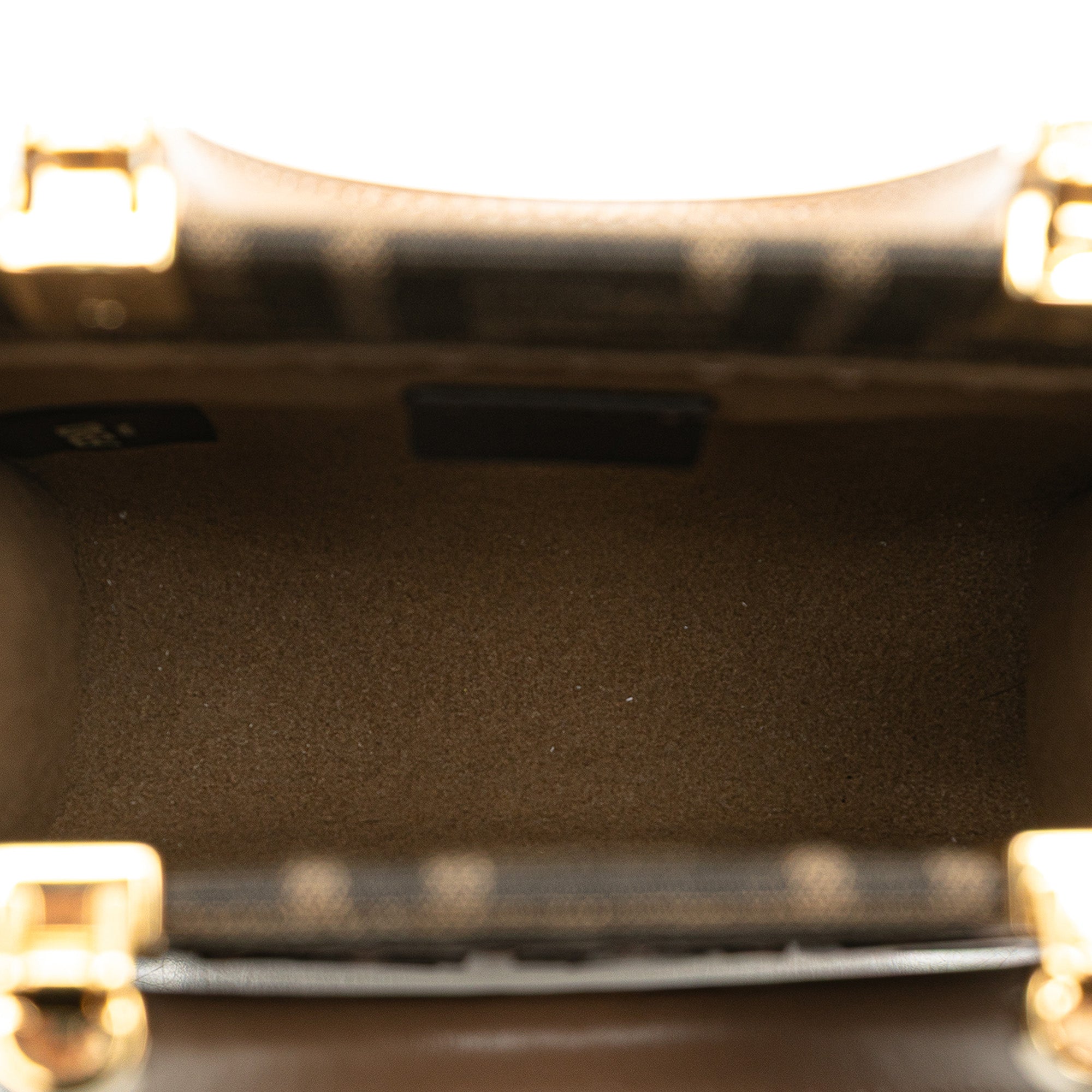 Fendi Mini Zucca Canvas Sunshine Shopper Tote