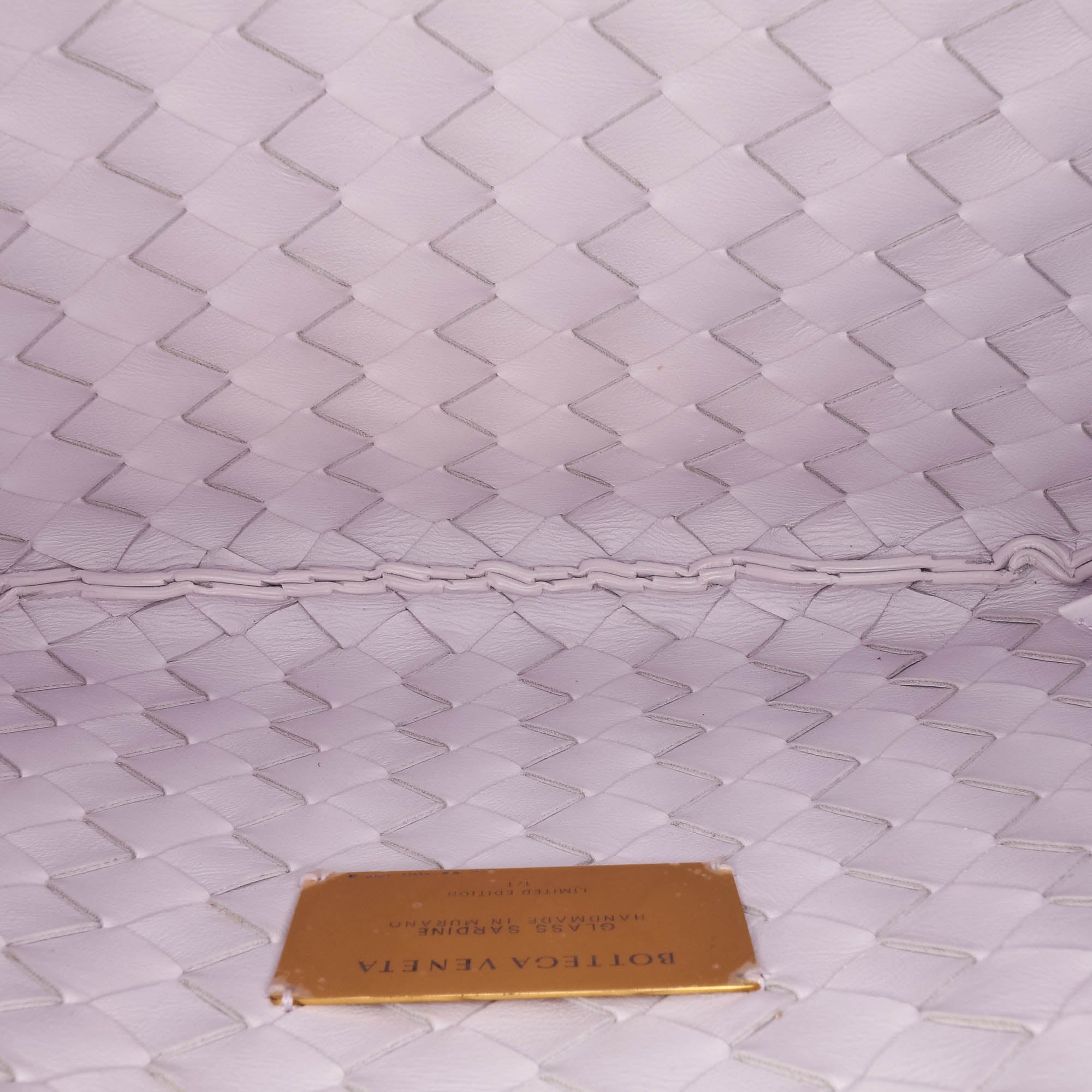 Bottega Veneta Limited Edition Murano Glass Lambskin Intrecciato Sardine