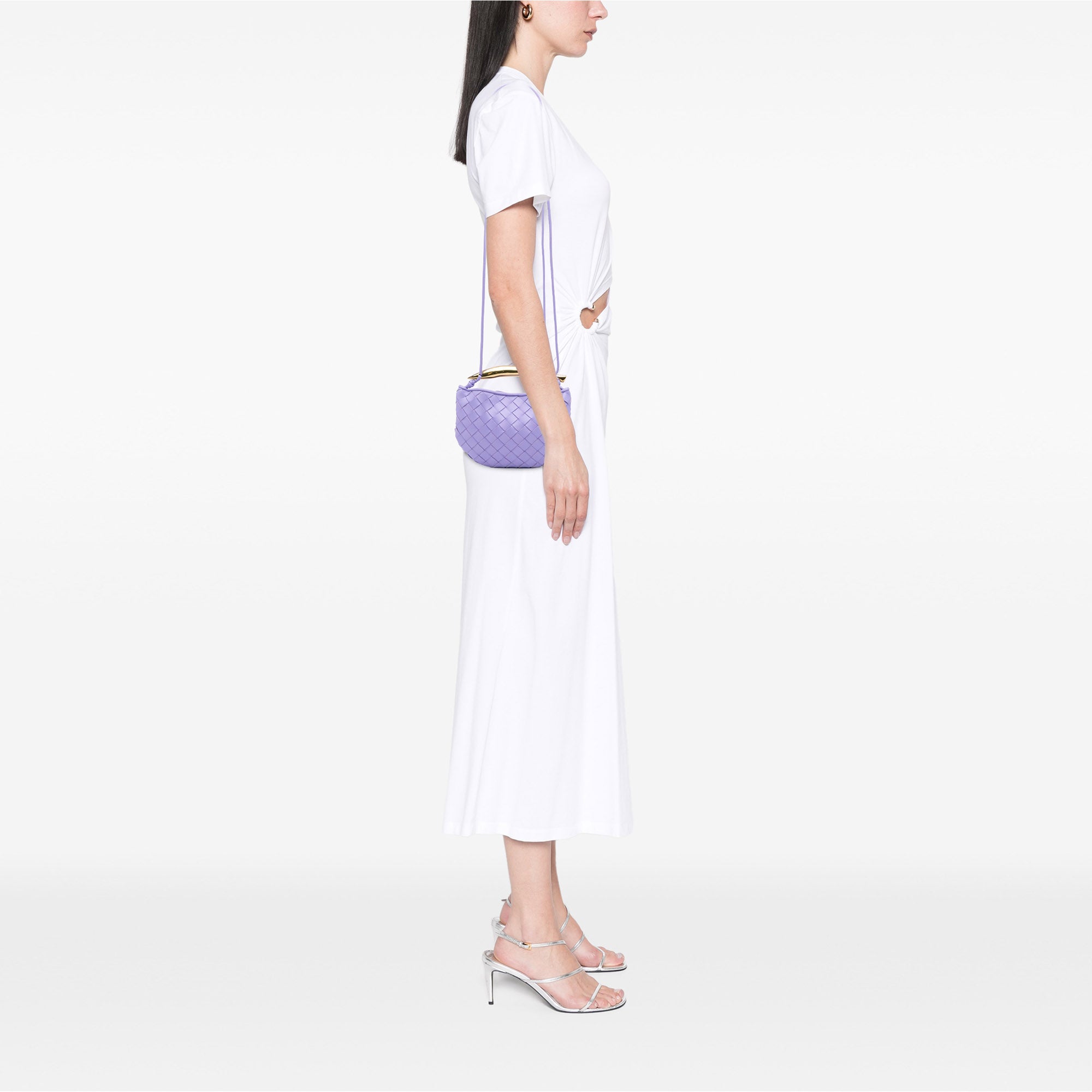 Bottega Veneta Baby Lambskin Intrecciato Sardine Bag