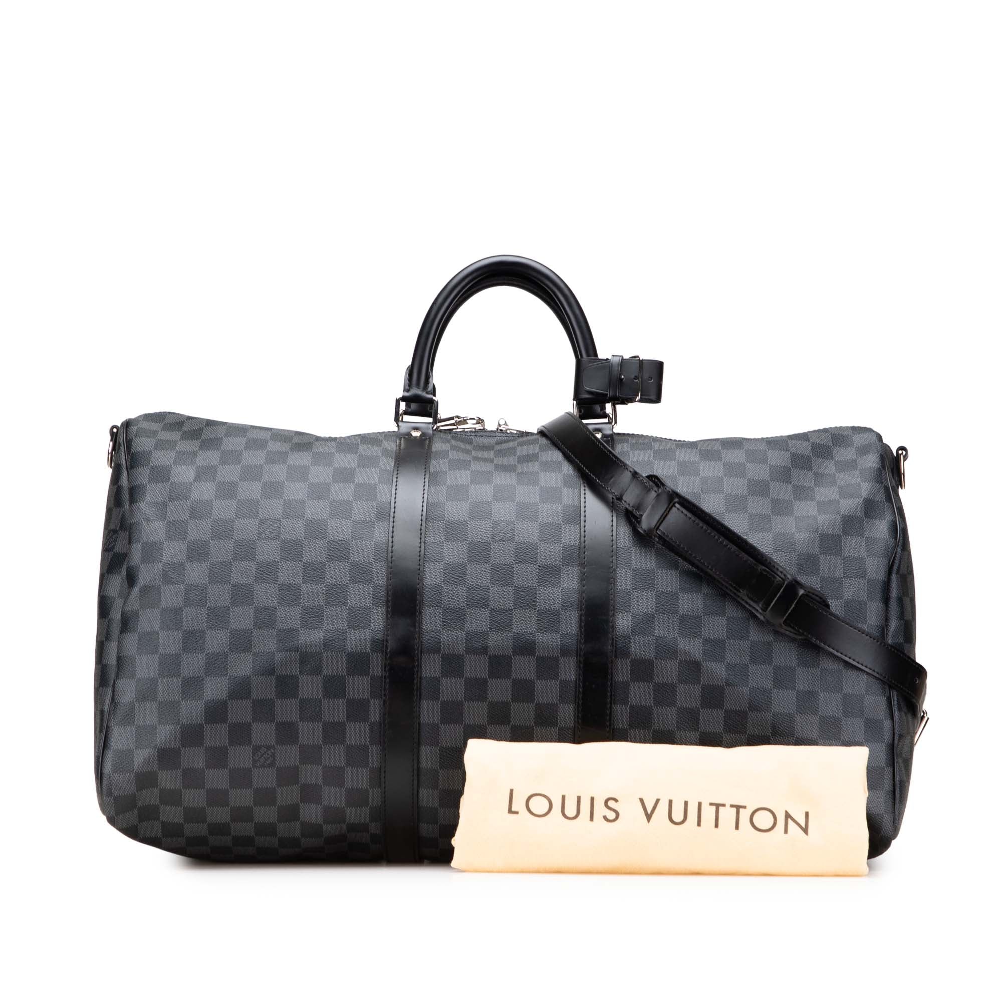 Louis Vuitton Damier Graphite Keepall Bandouliere 55