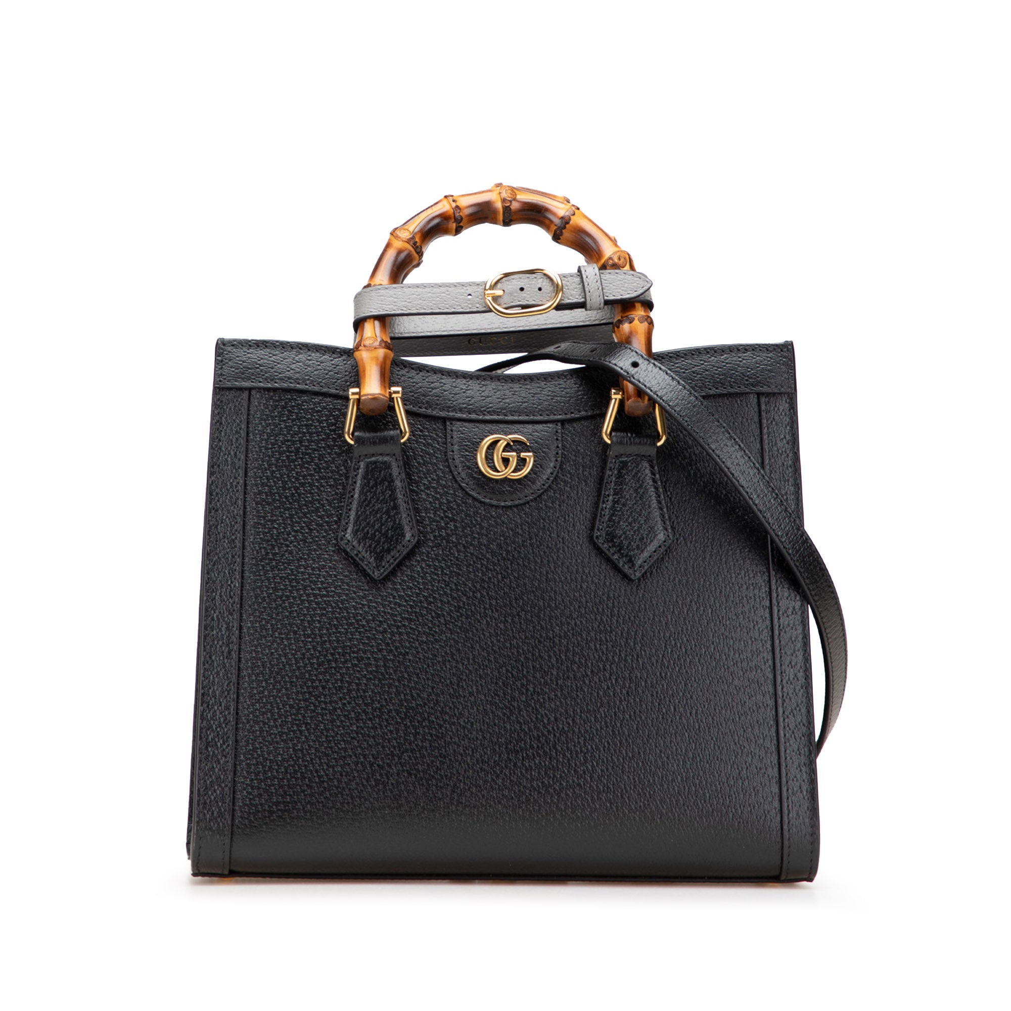 Gucci Medium Leather Bamboo Diana Satchel