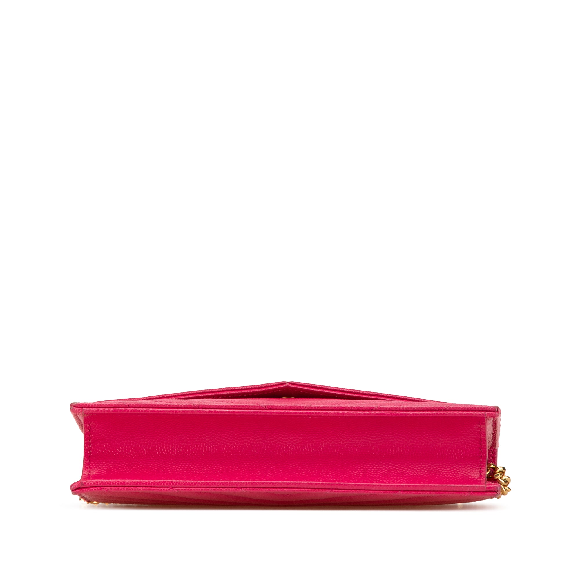 Saint Laurent Grain De Poudre Cassandre Envelope Chain Wallet