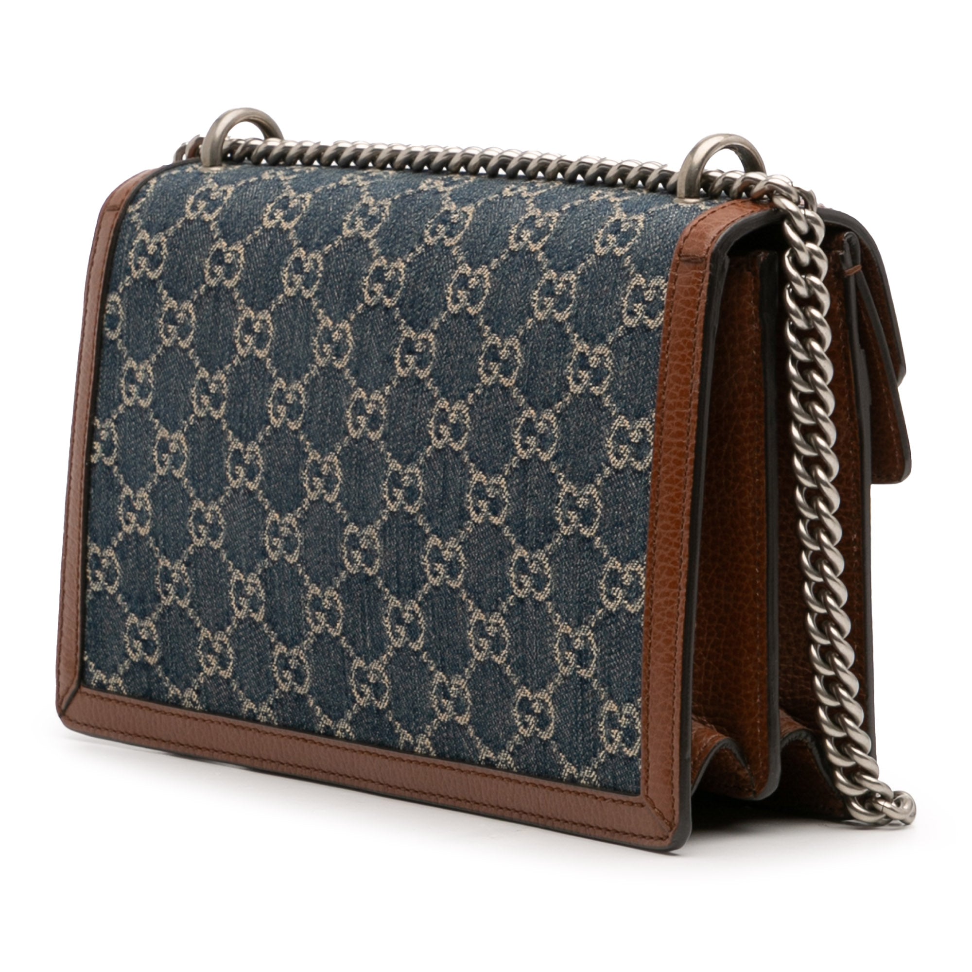 Gucci Medium GG Denim Dionysus Shoulder Bag