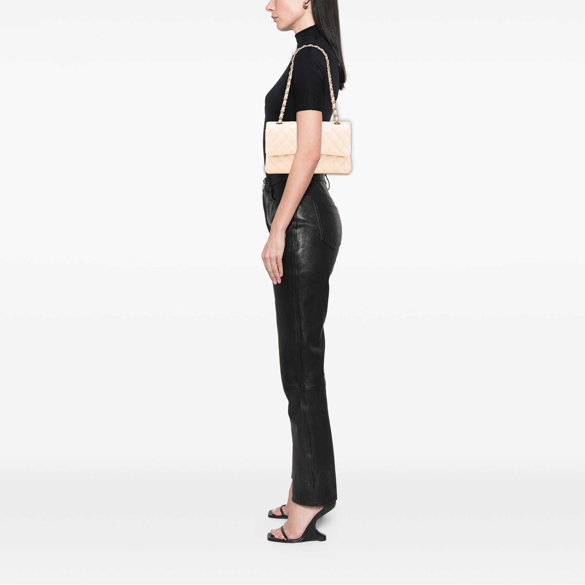 Chanel Medium Classic Iridescent Caviar Double Flap