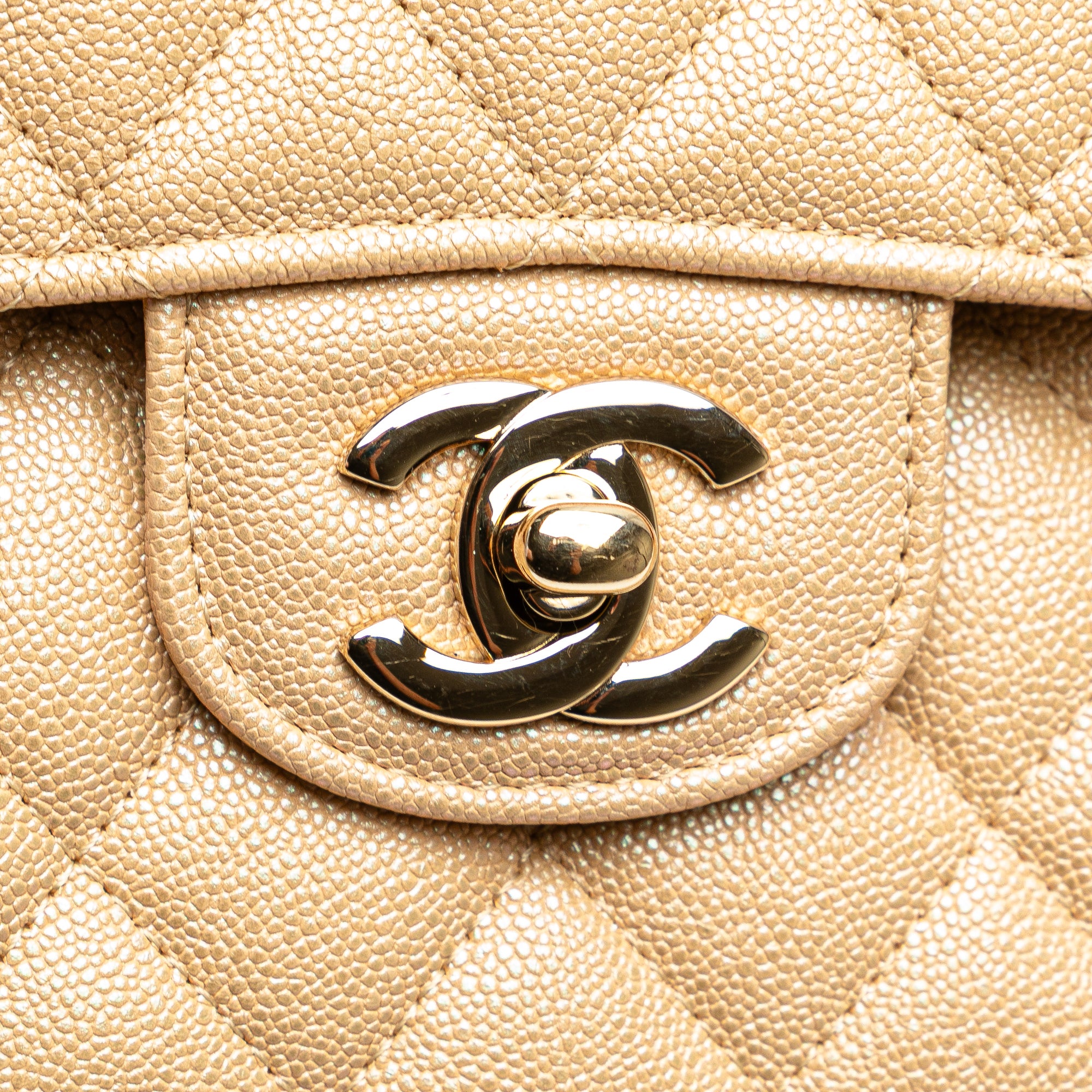 Chanel Medium Classic Iridescent Caviar Double Flap