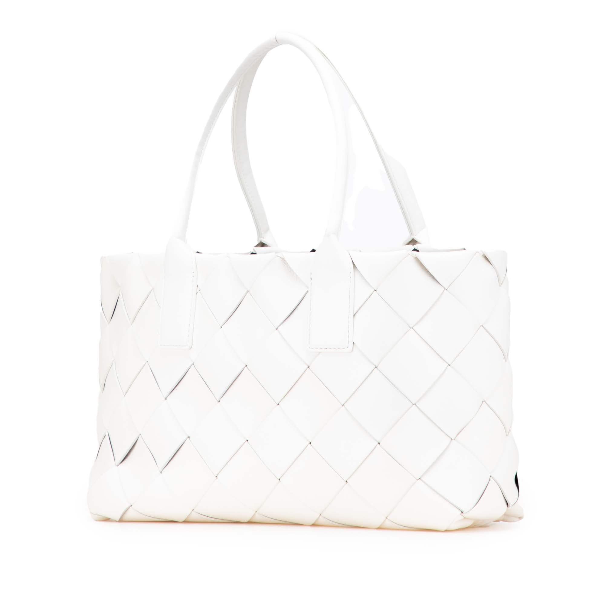 Bottega Veneta Small Lambskin Intrecciato Cabat Tote