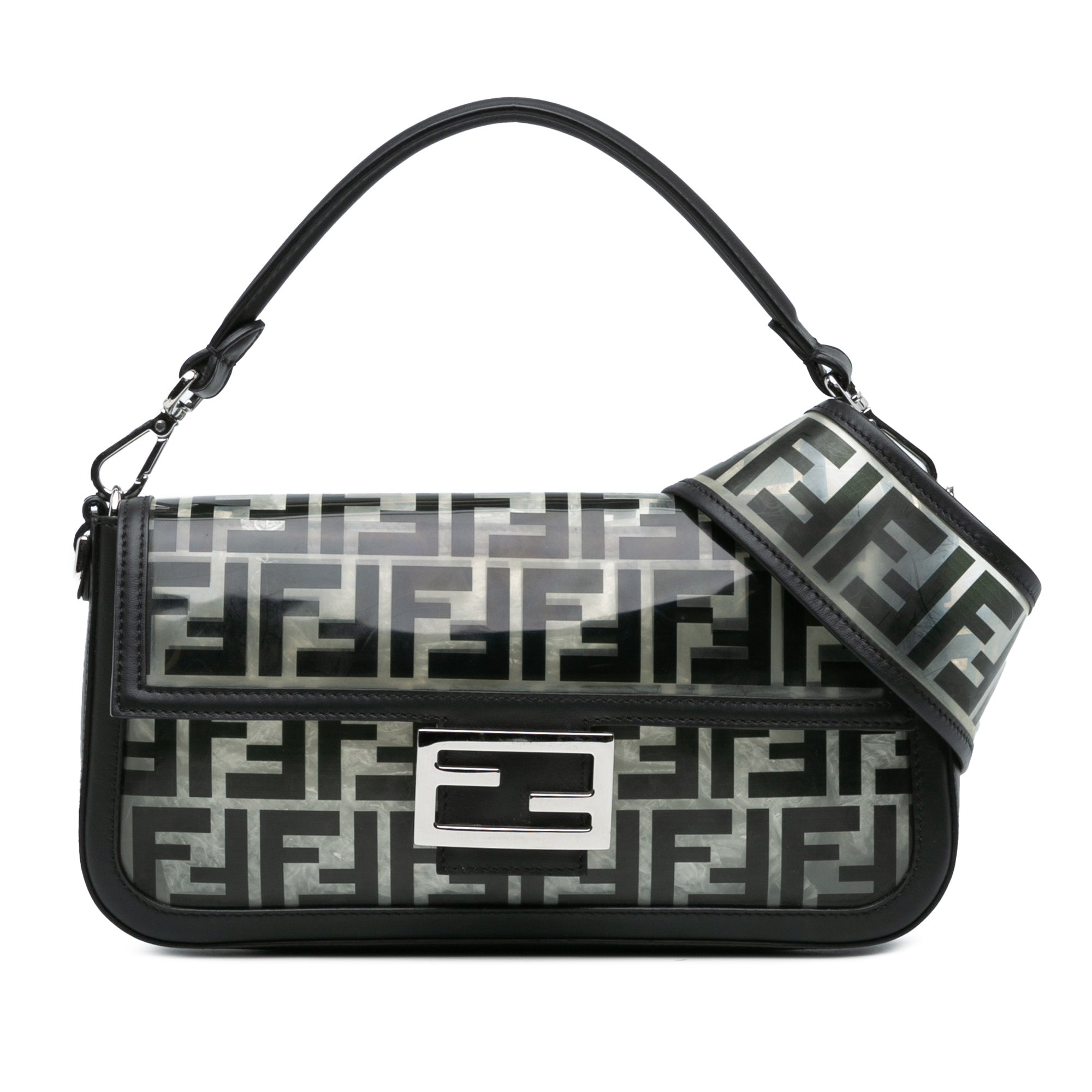 Fendi Medium Zucca PVC Baguette Satchel