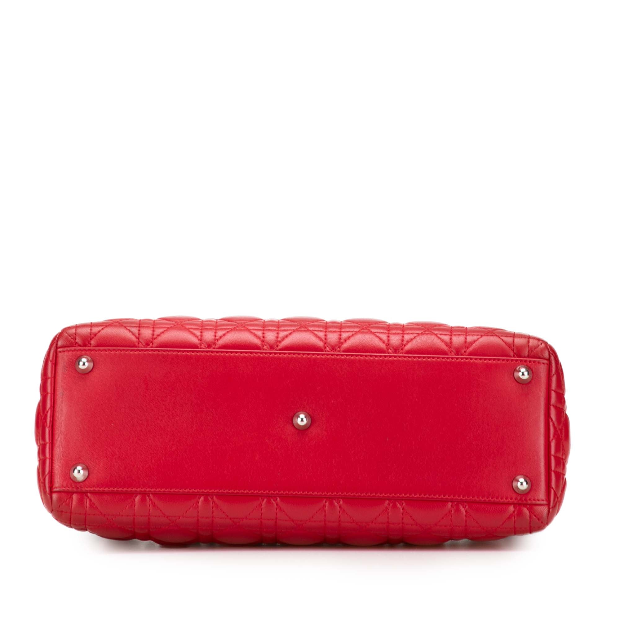Dior Large Lambskin Cannage Lady Dior