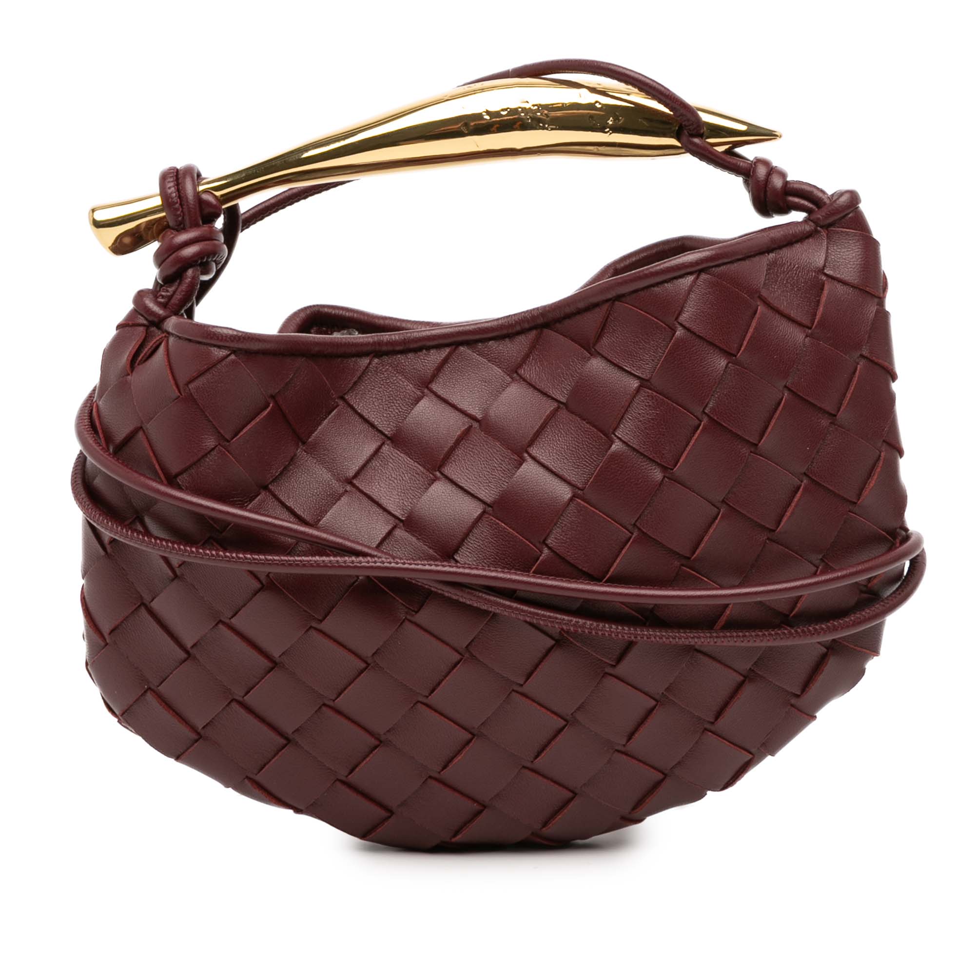 Bottega Veneta Baby Lambskin Intrecciato Sardine Satchel