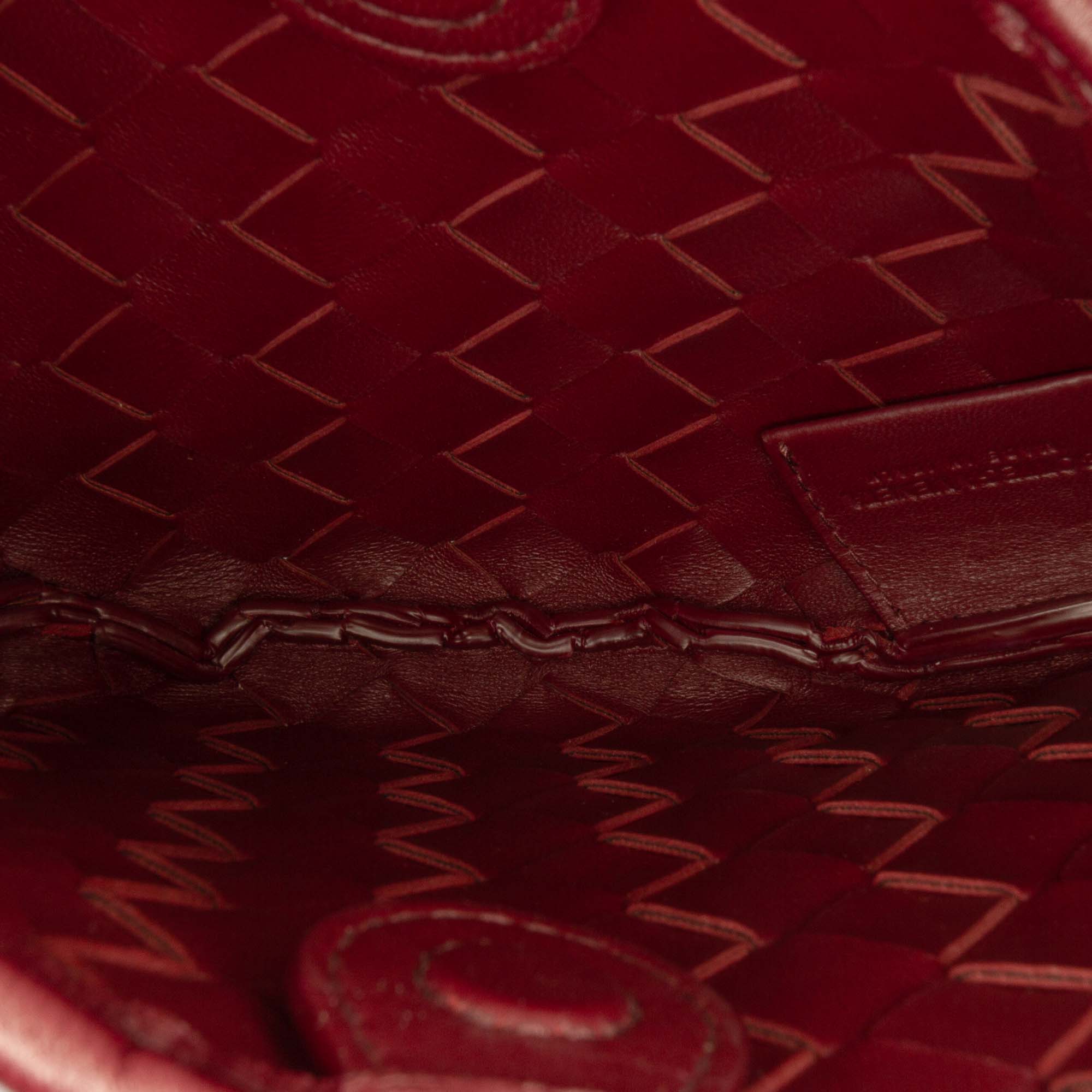 Bottega Veneta Baby Lambskin Intrecciato Sardine Satchel
