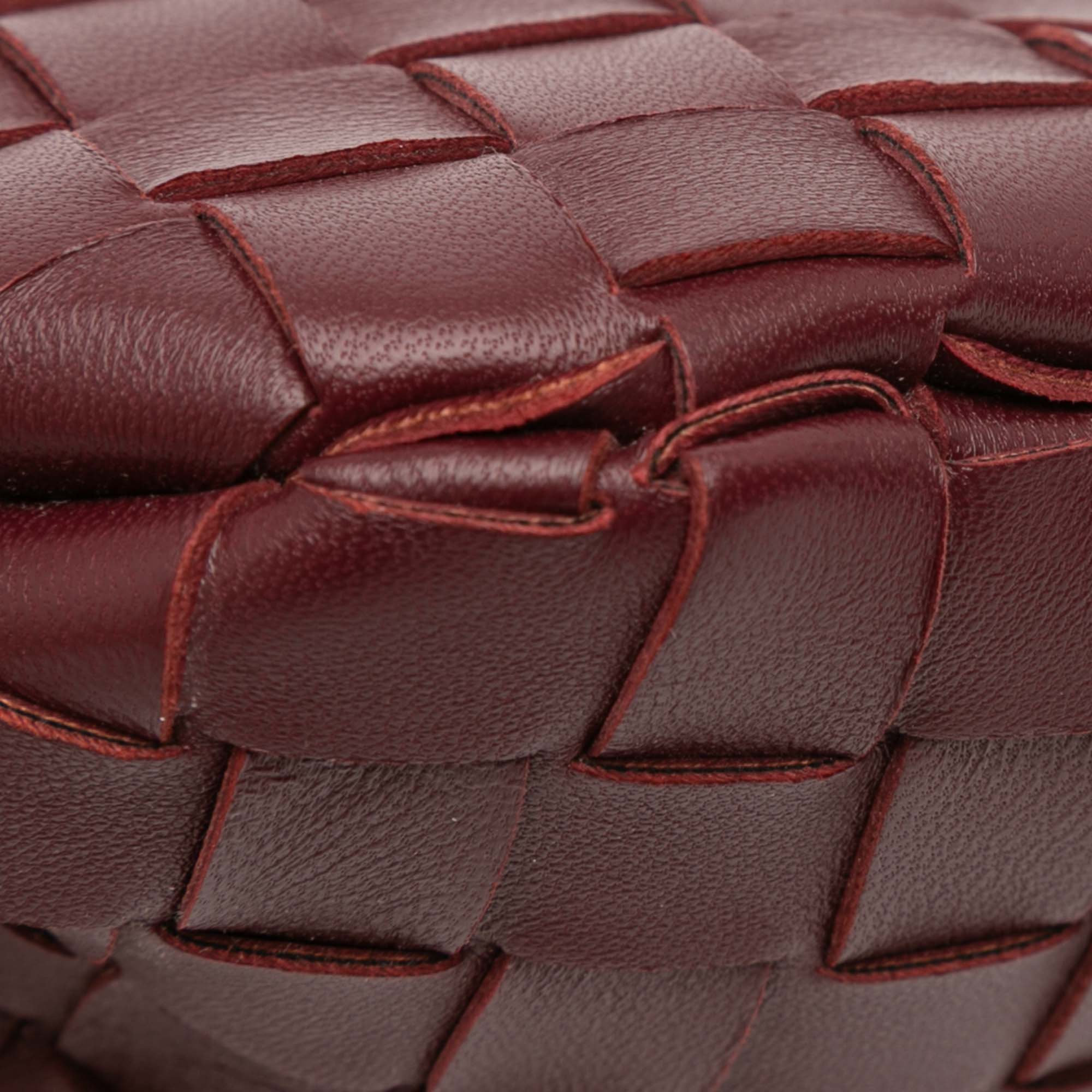 Bottega Veneta Baby Lambskin Intrecciato Sardine Satchel
