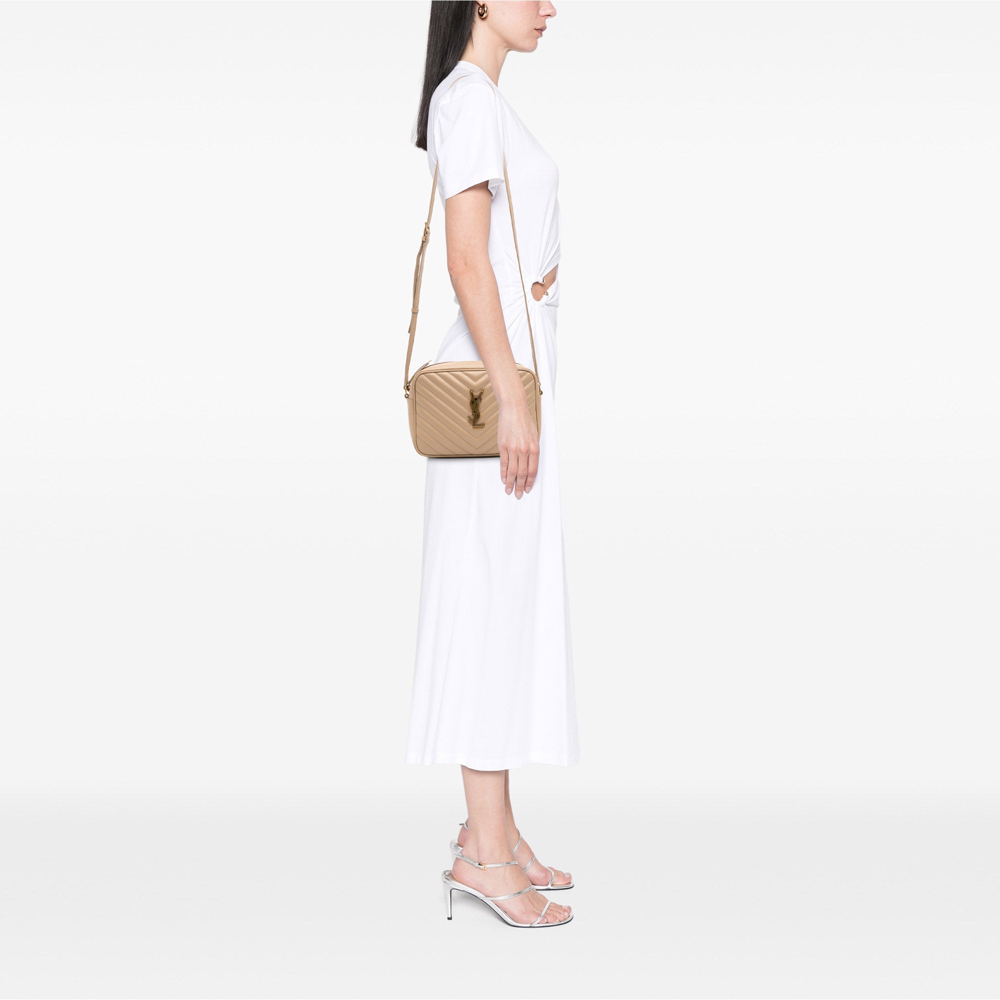 Saint Laurent Matelasse Leather Monogram Lou Camera Bag