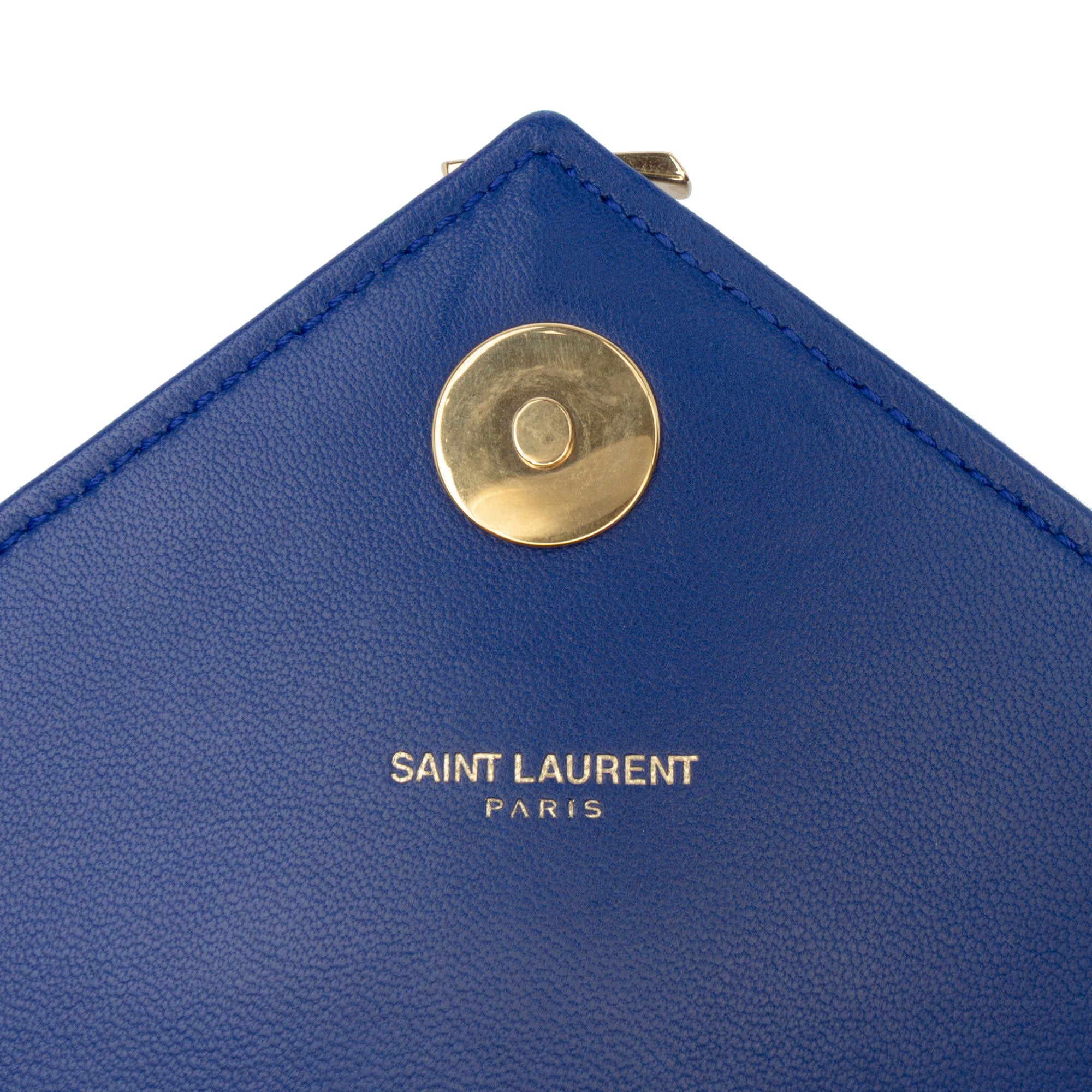 Saint Laurent Medium Matelasse Lambskin Monogram Envelope Shoulder Bag