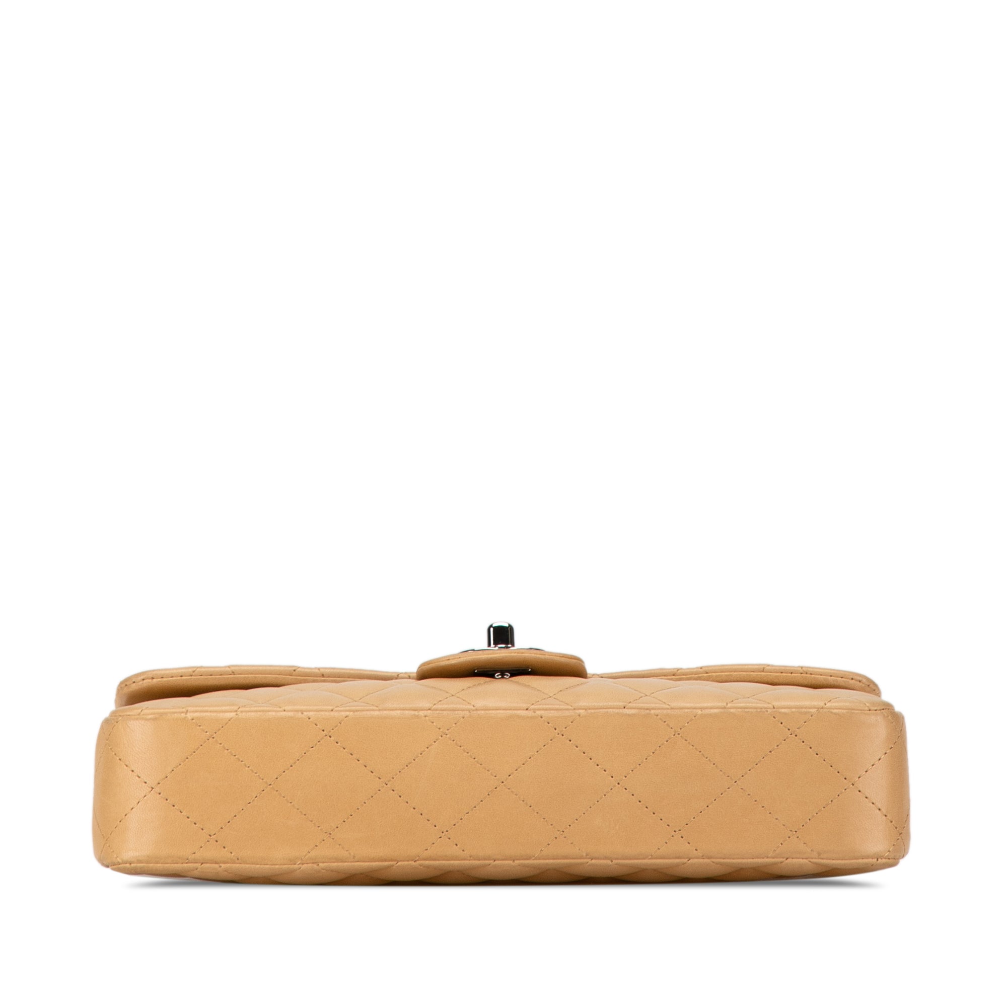 Chanel CC Lambskin East West Single Flap