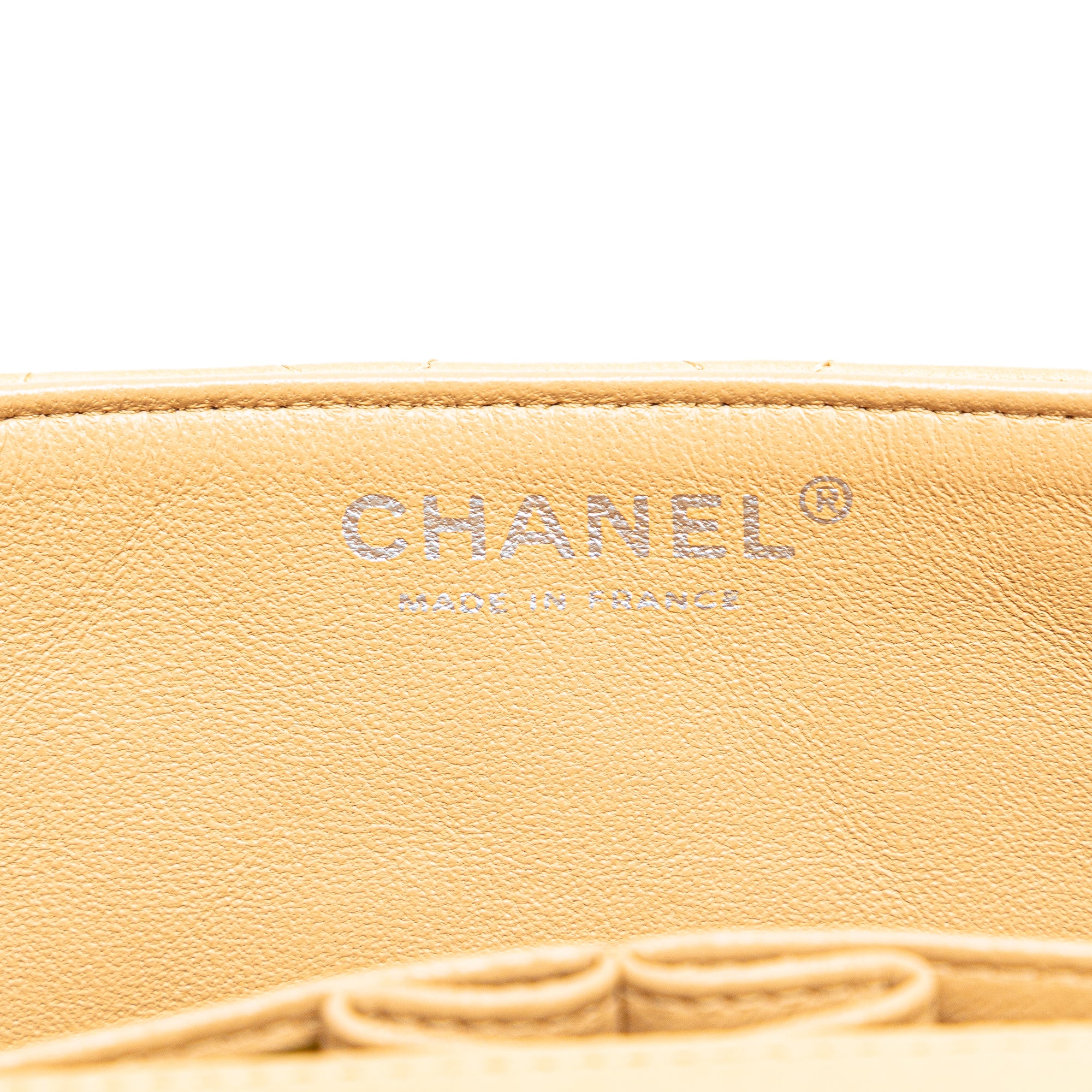 Chanel CC Lambskin East West Single Flap