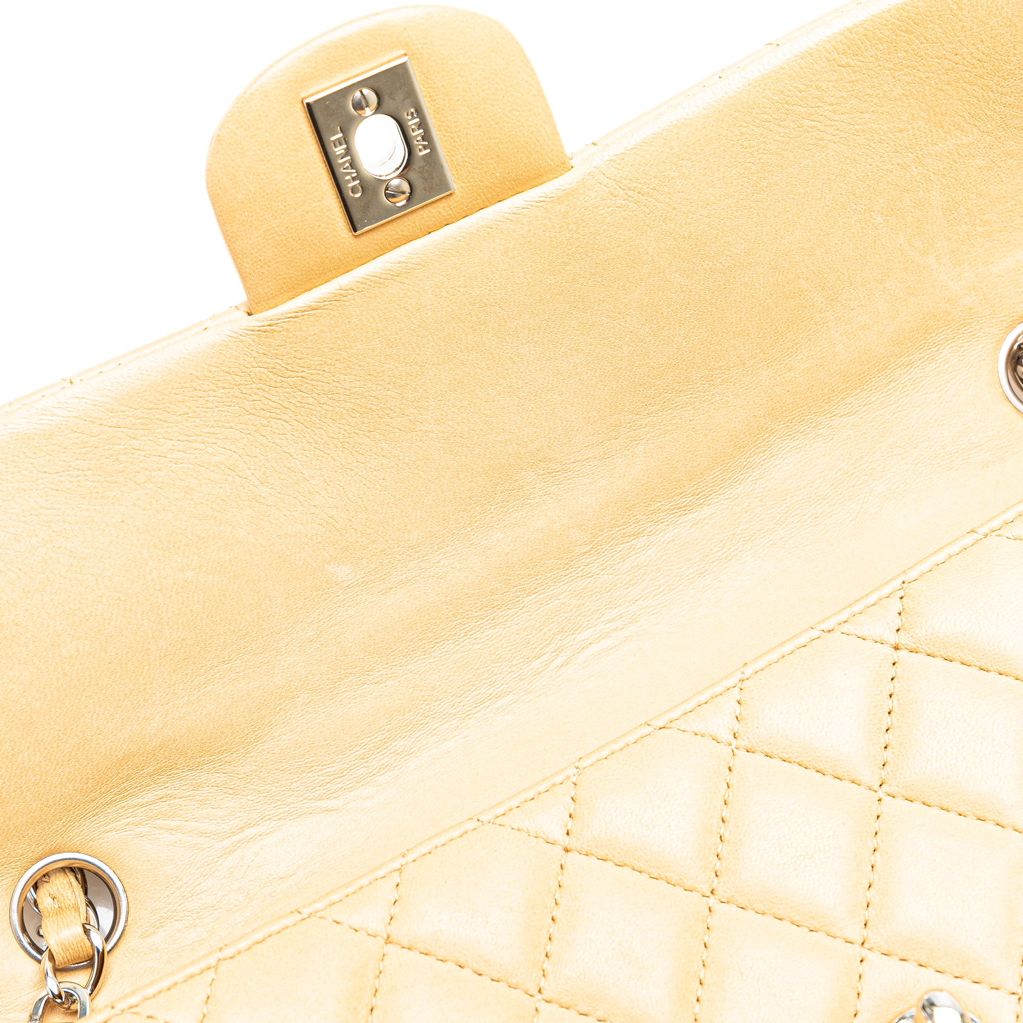 Chanel CC Lambskin East West Single Flap