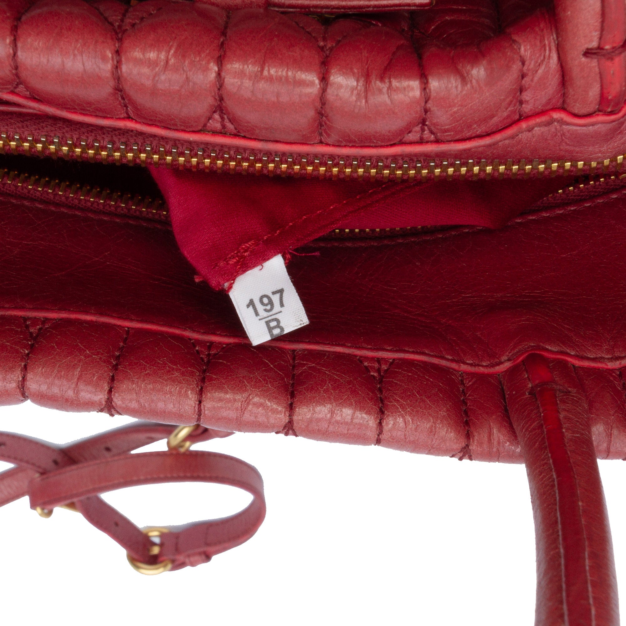 Miu Miu Matelasse Lambskin Satchel