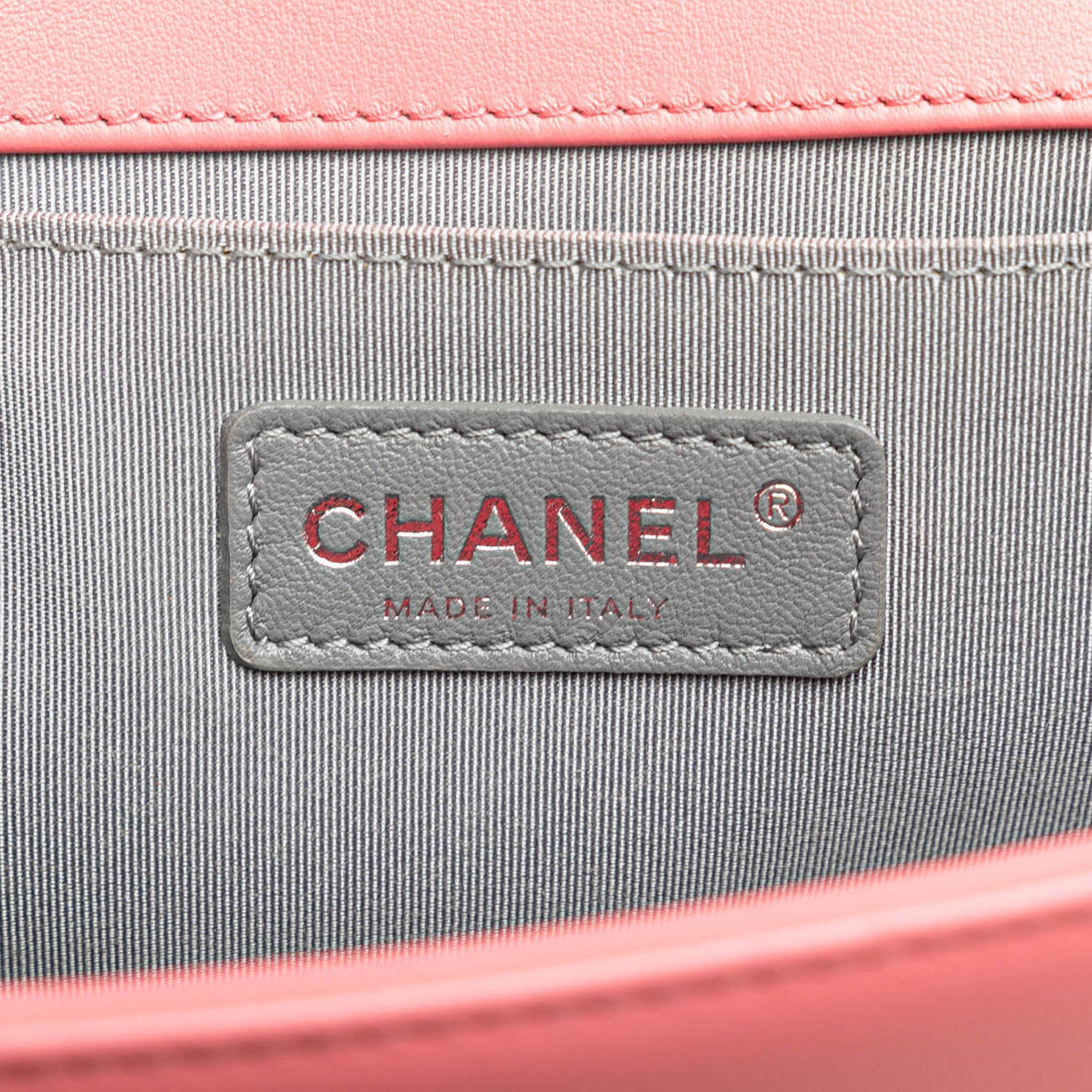 Chanel Old Medium Chevron Lambskin Boy Flap
