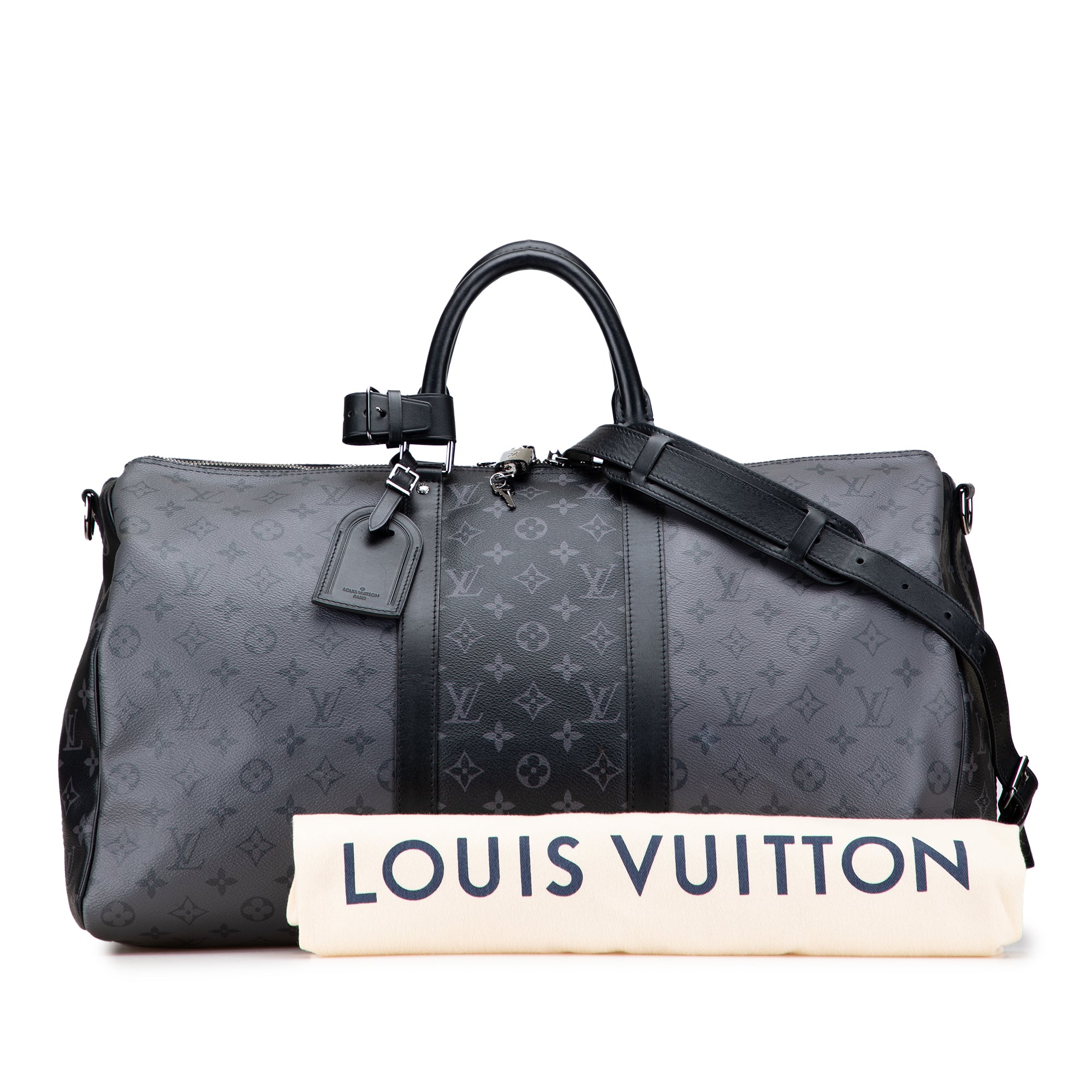 Louis Vuitton Monogram Eclipse Reverse Keepall Bandouliere 50