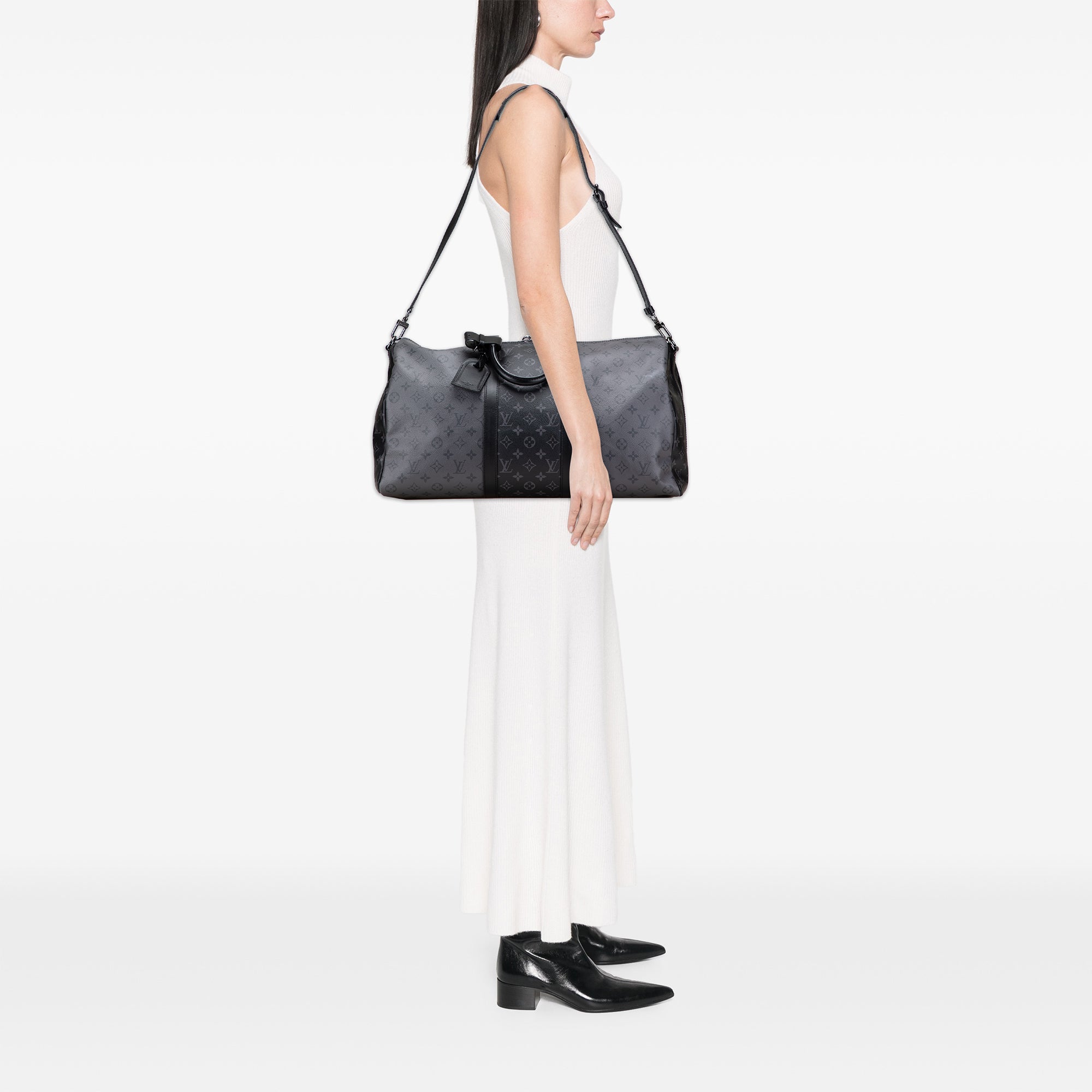 Louis Vuitton Monogram Eclipse Reverse Keepall Bandouliere 50