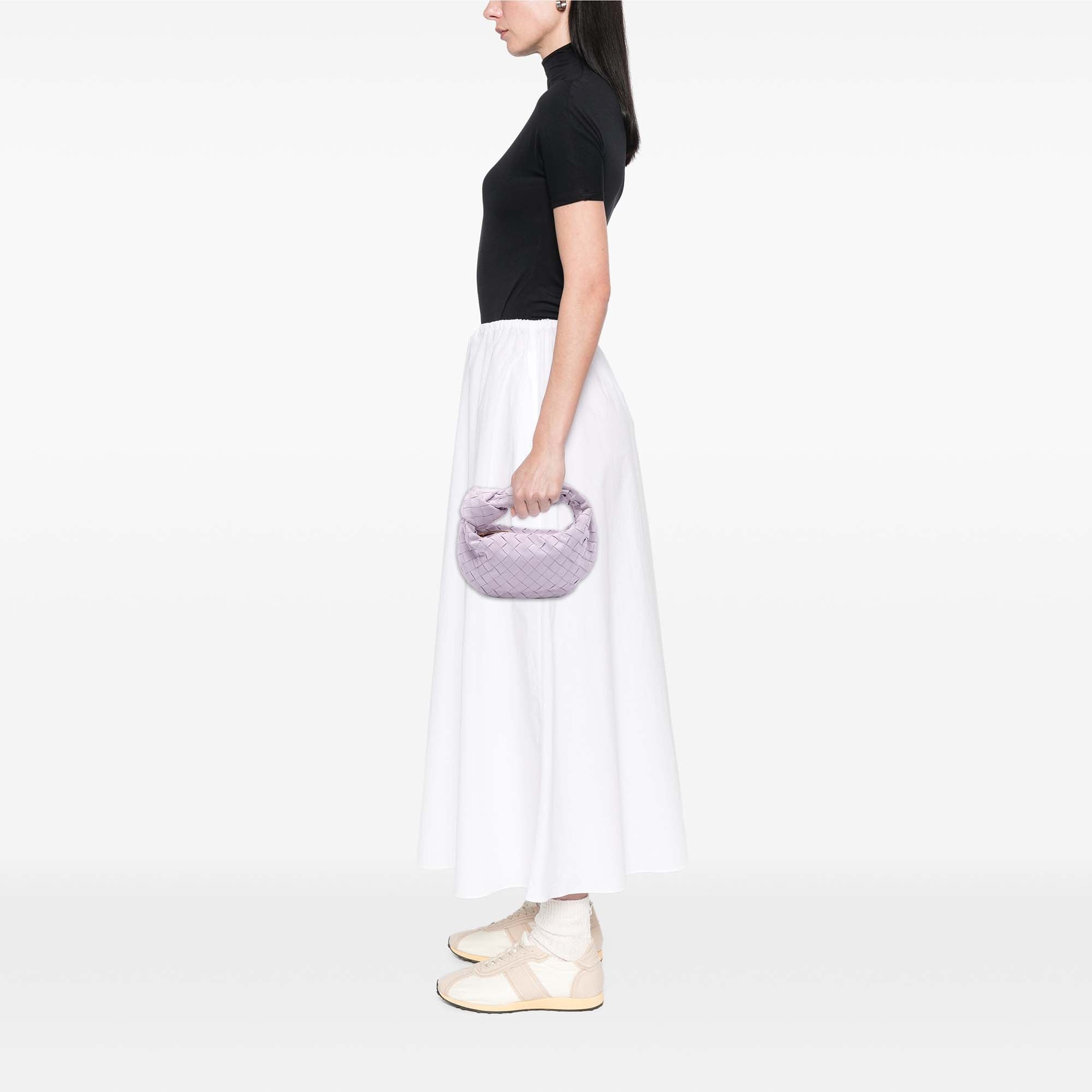 Bottega Veneta Mini Suede Intrecciato Jodie