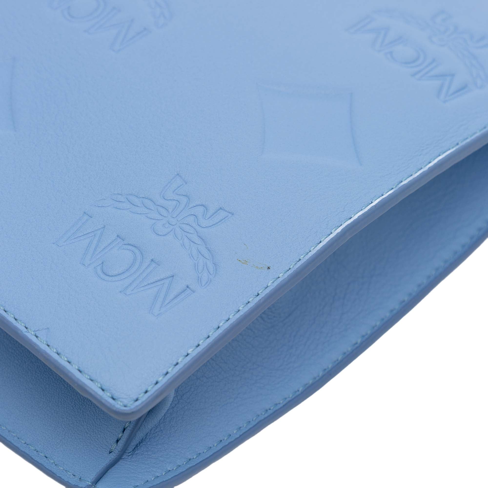 MCM Leather Aren Zip Pouch