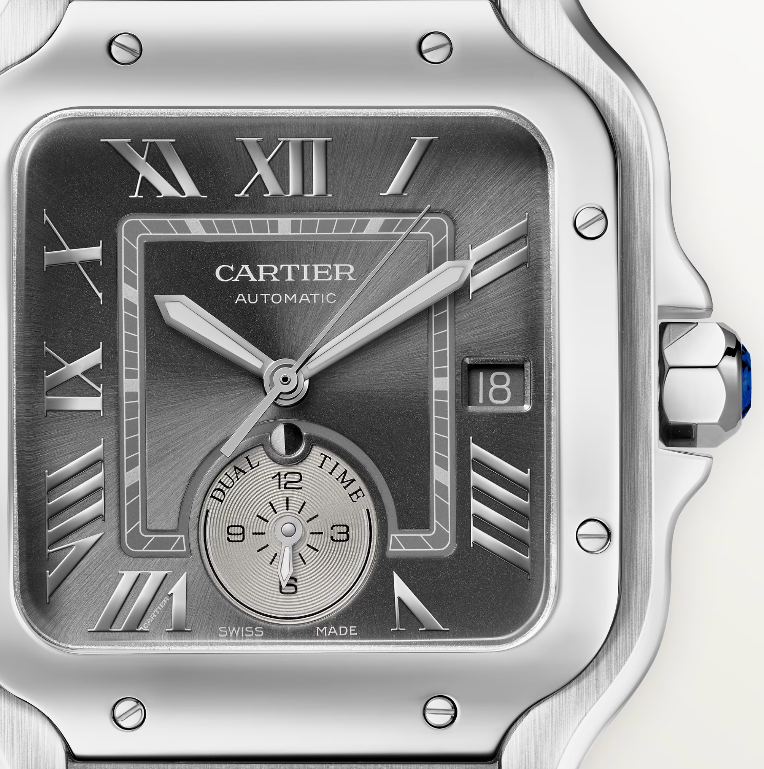 Cartier Santos de Cartier Dual Time Large Automatic Watch