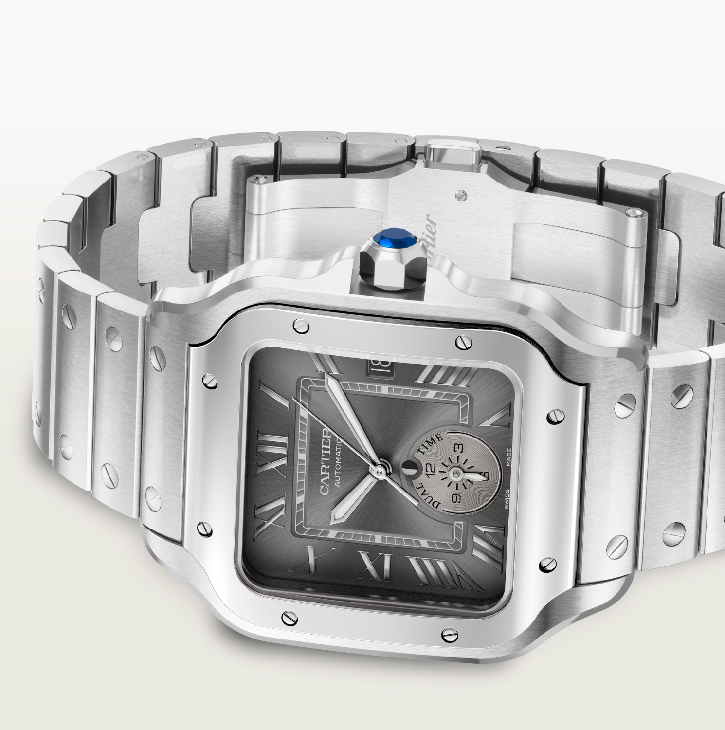 Cartier Santos de Cartier Dual Time Large Automatic Watch