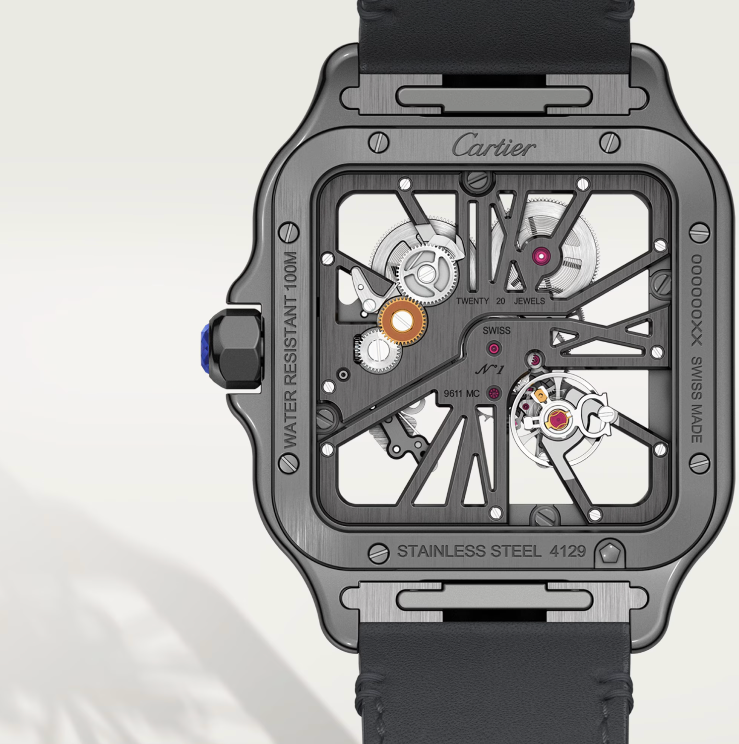 Cartier Santos Skeleton ADLC Large Watch