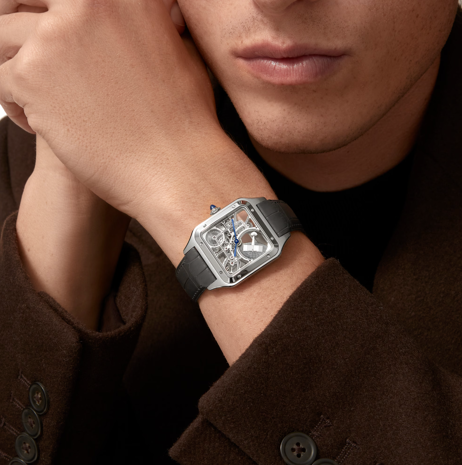 Cartier Santos-Dumont Skeleton Micro-Rotor Watch