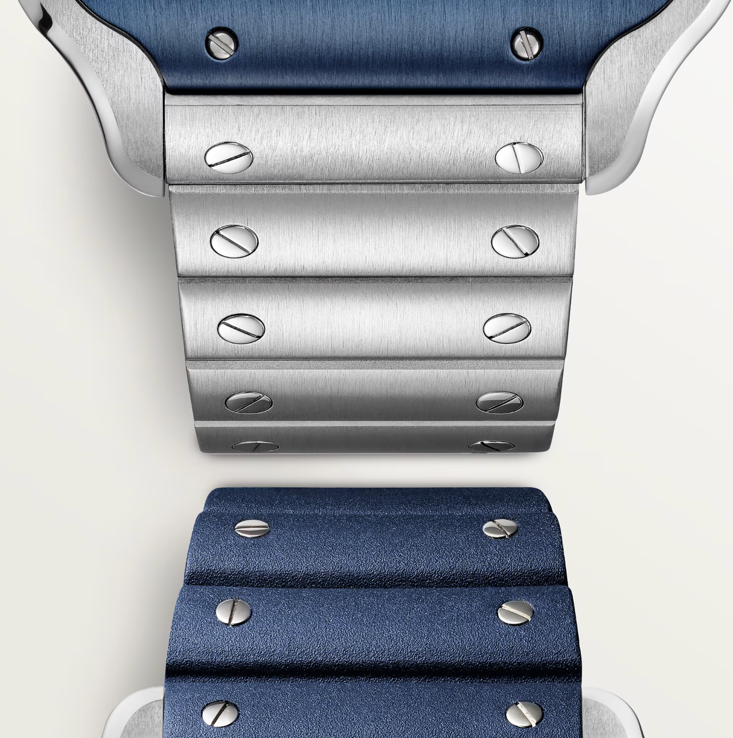 Cartier Santos Skeleton Blue Large Watch