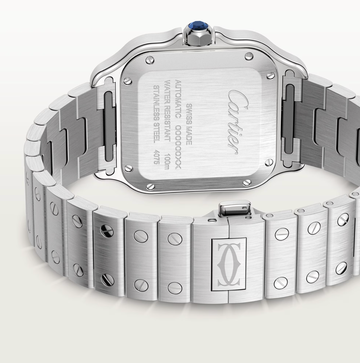 Cartier Santos de Cartier Medium Diamond Watch