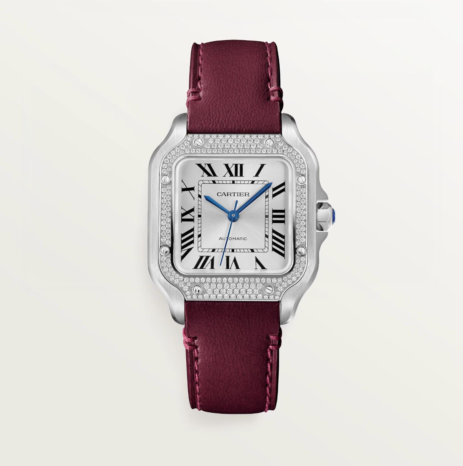 Cartier Santos de Cartier Medium Diamond Watch