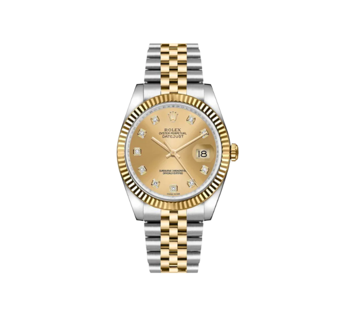 Rolex Datejust 36 Champagne Diamond Dial Ref. 116233 (Pre-Owned)