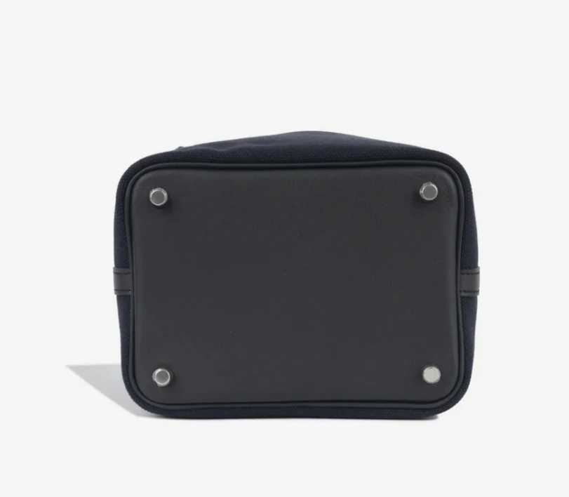 Hermès Picotin Cargo 18 Bleu Marine Caban PHW