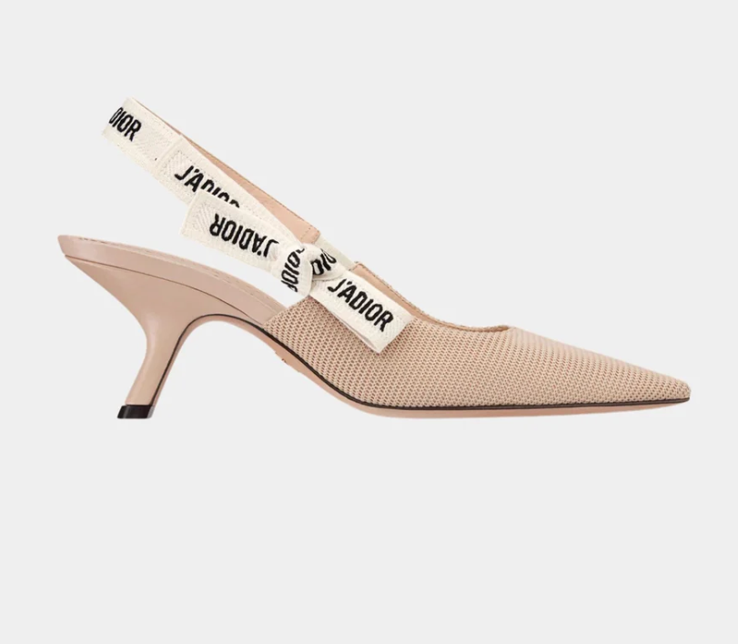 Dior J’Adior Slingback Pump in Black Technical Nude